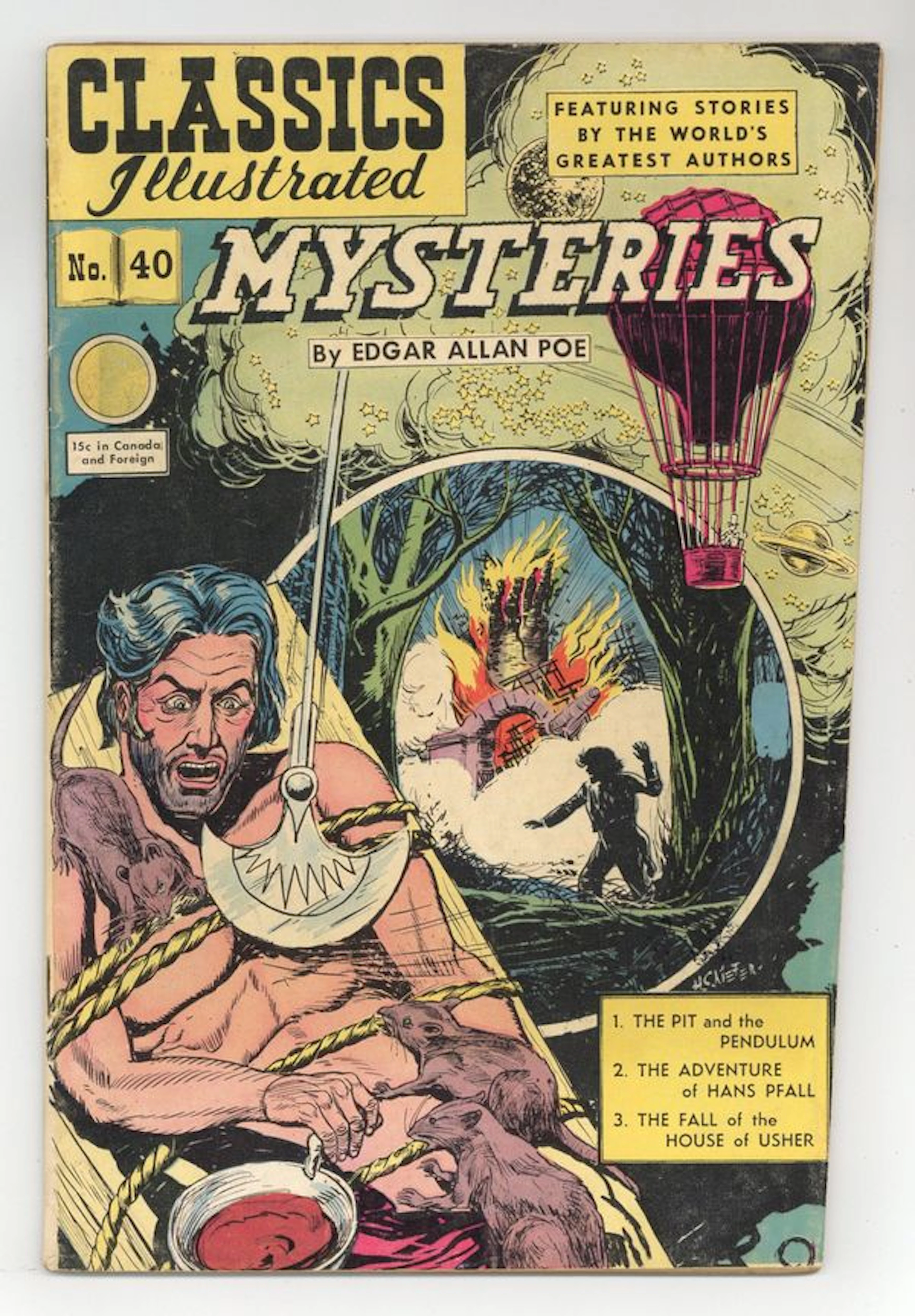Classics Illustrated 040 Mysteries (1947) 3 GD/VG 3.0