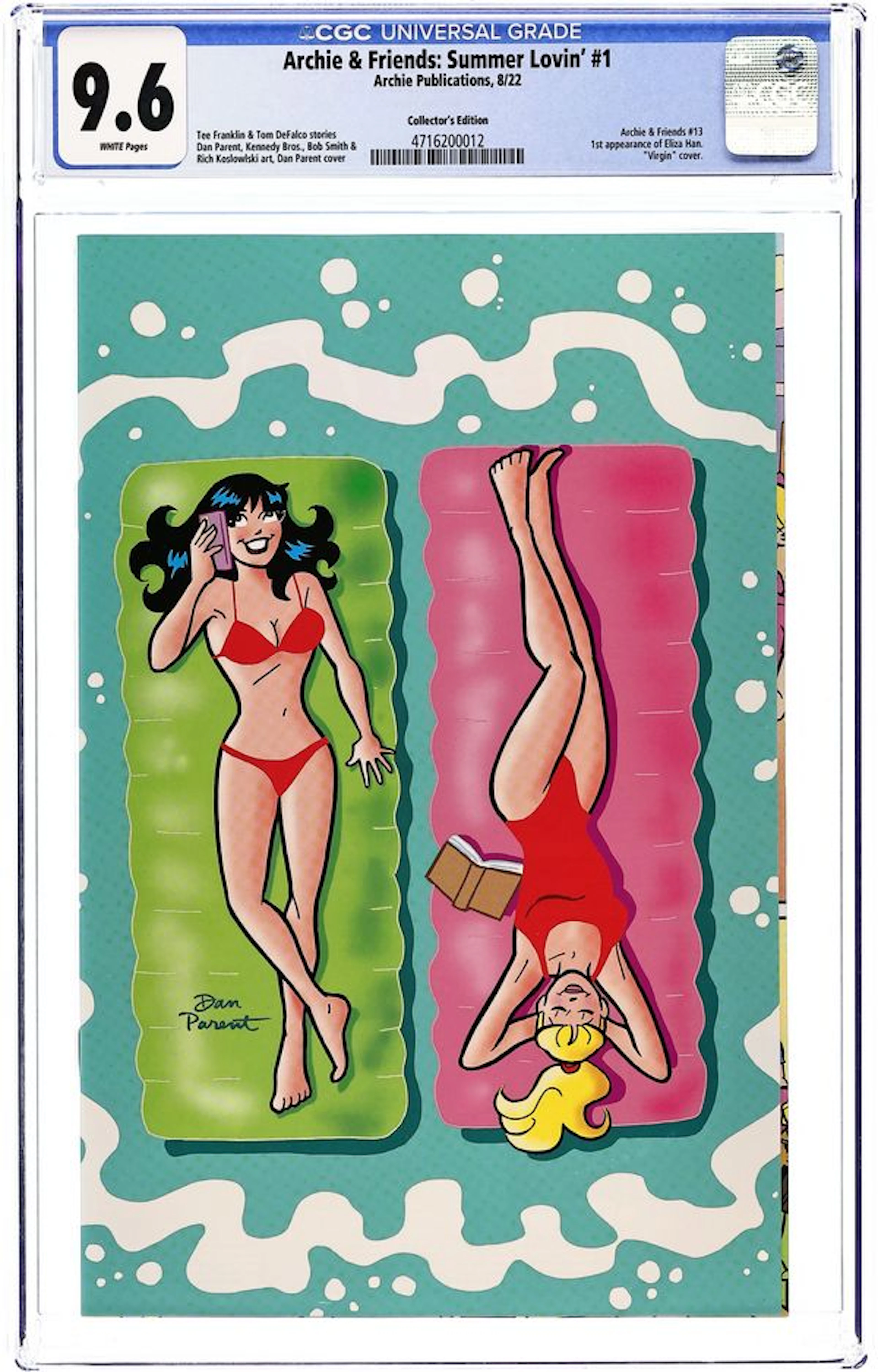 Archie and Friends Summer Lovin (2022 Archie) 1COLLECTOR CGC 9.6