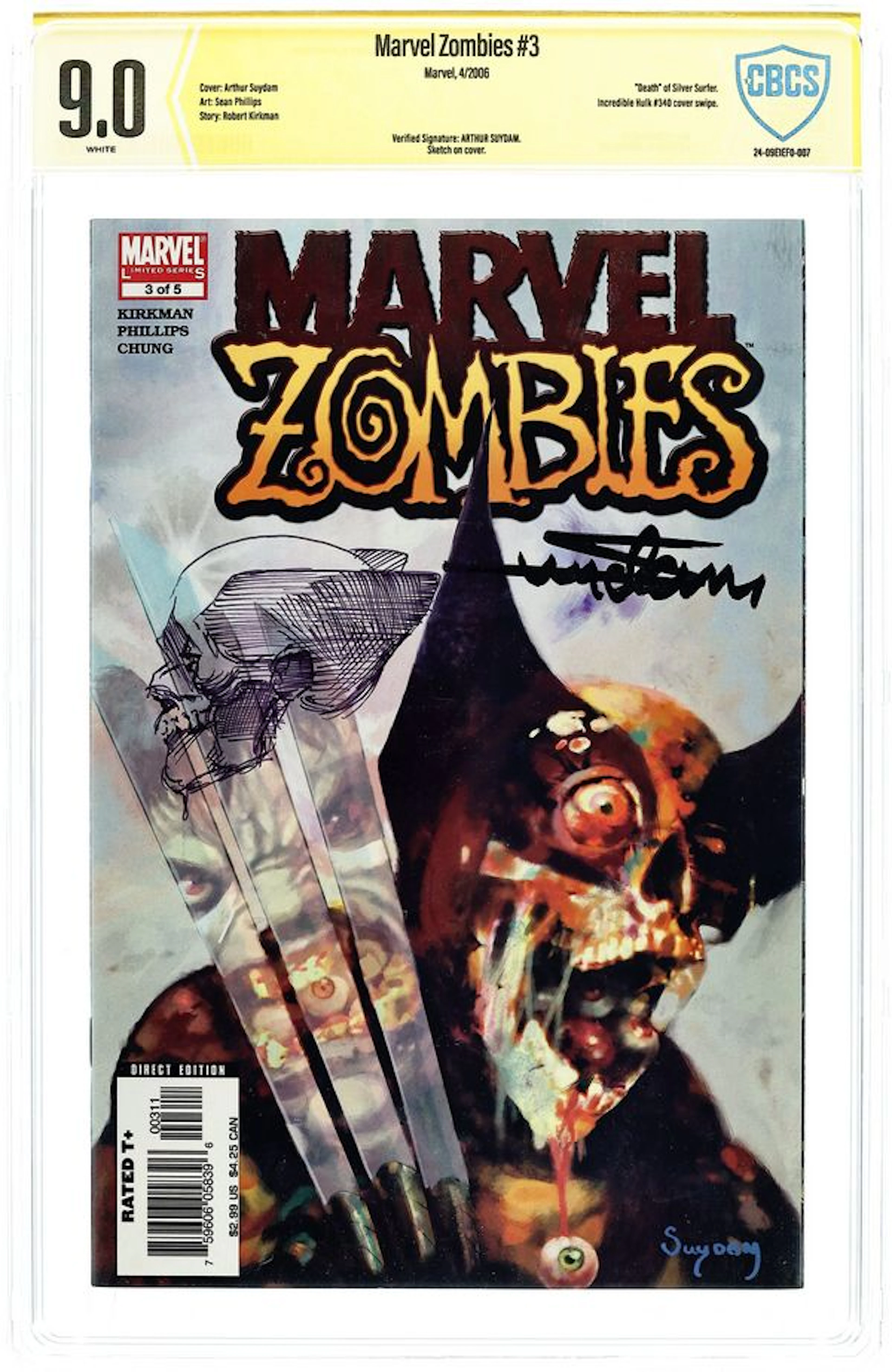 Marvel Zombies (2005) 3A CBCS 9.0 Verified Sig Suydam