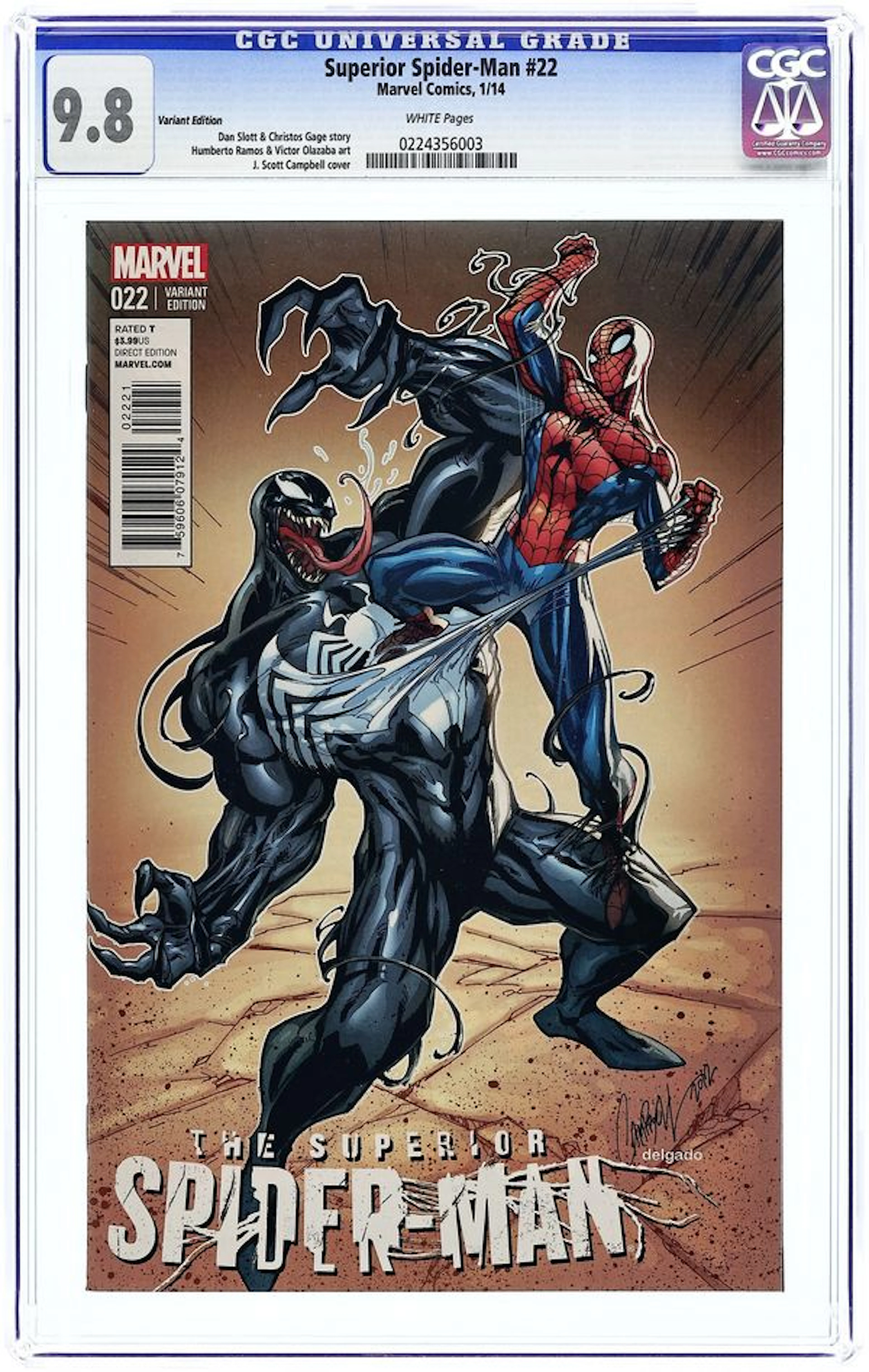 Superior Spider-Man (2013 Marvel NOW) 22B CGC 9.8