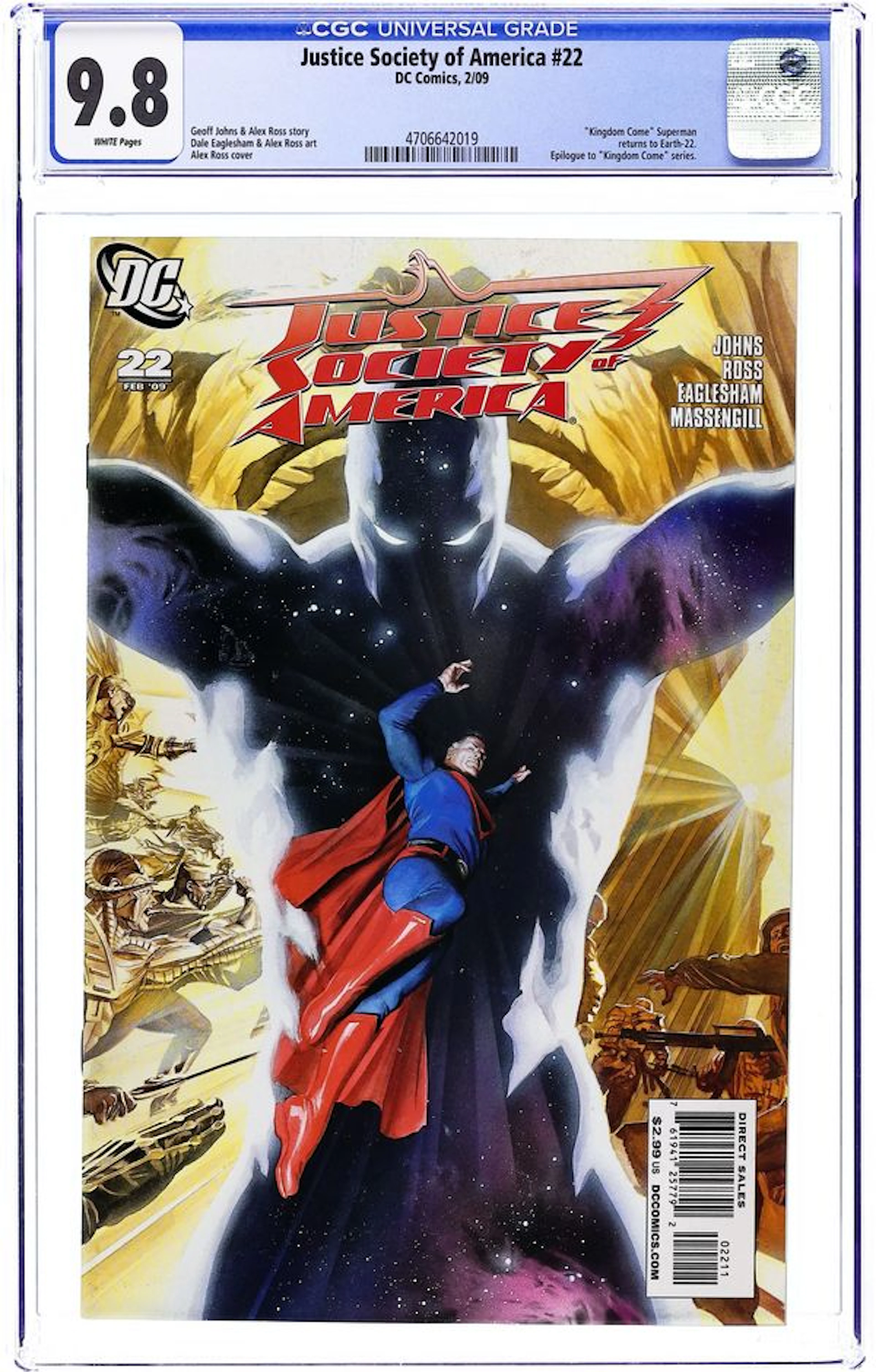 Justice Society of America (2006 3rd Series) 22A CGC 9.8