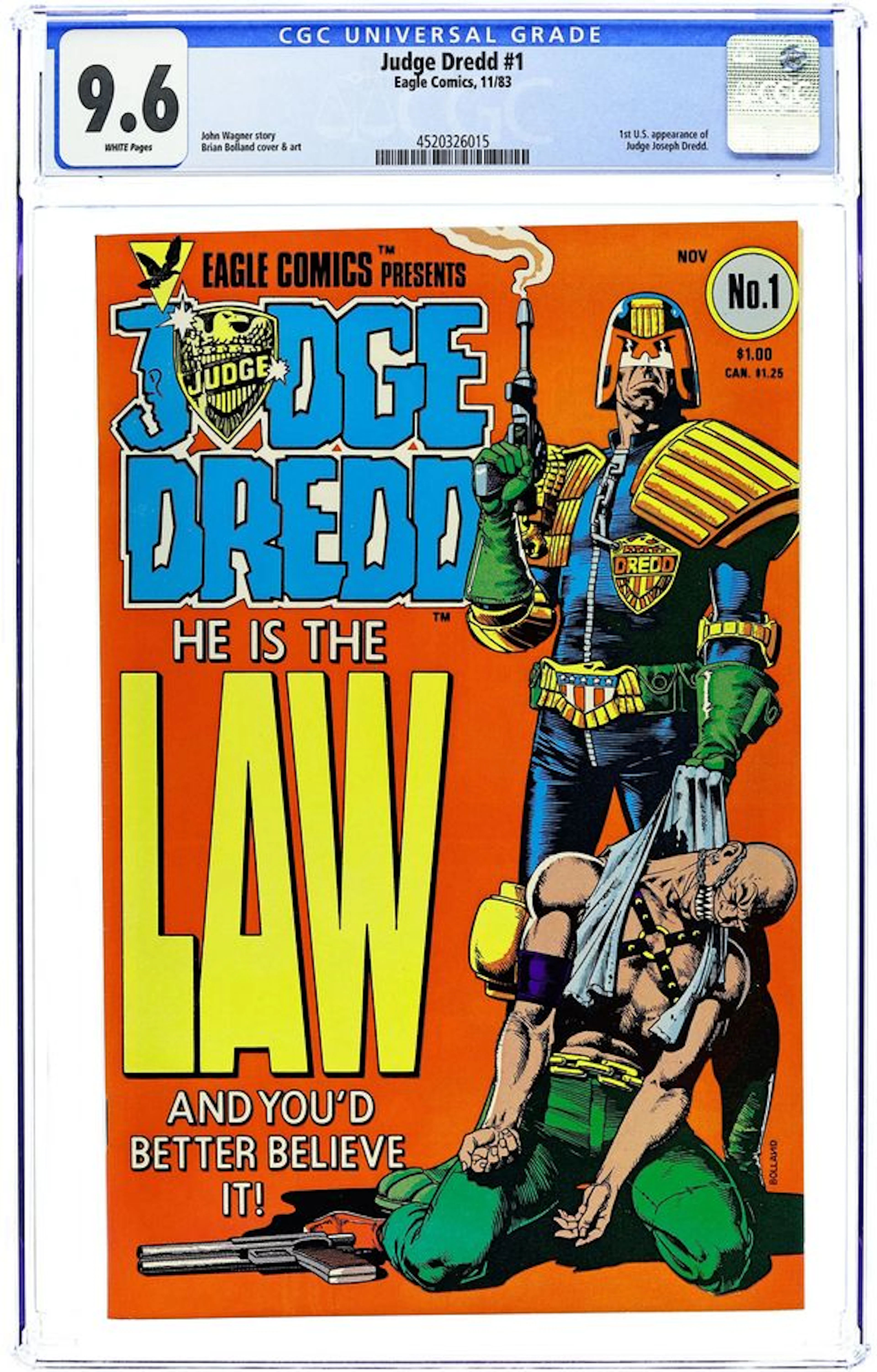 Judge Dredd (1983 Eagle/Quality) 1 CGC 9.6