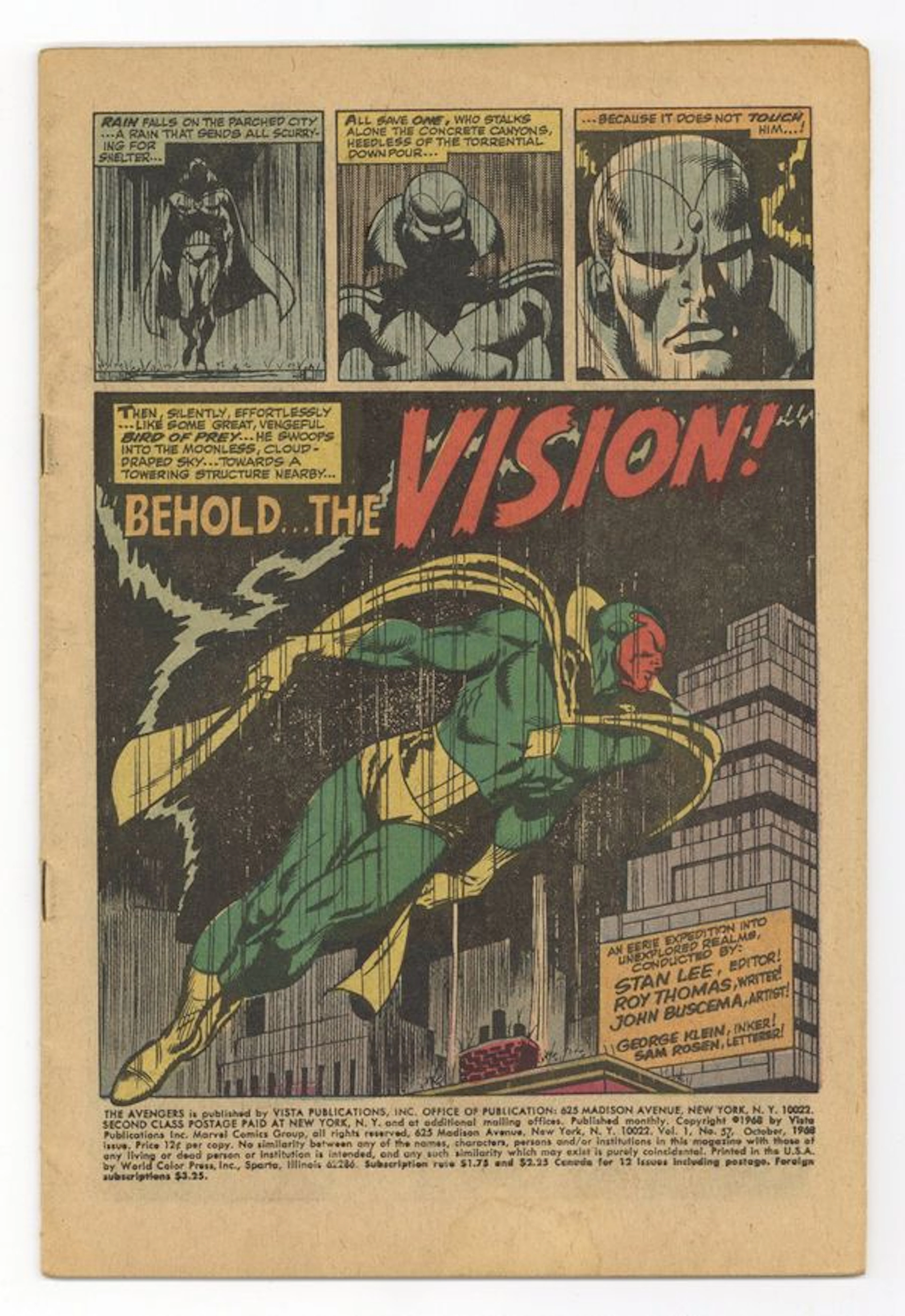 Avengers (1963 1st Series) 57 Coverless