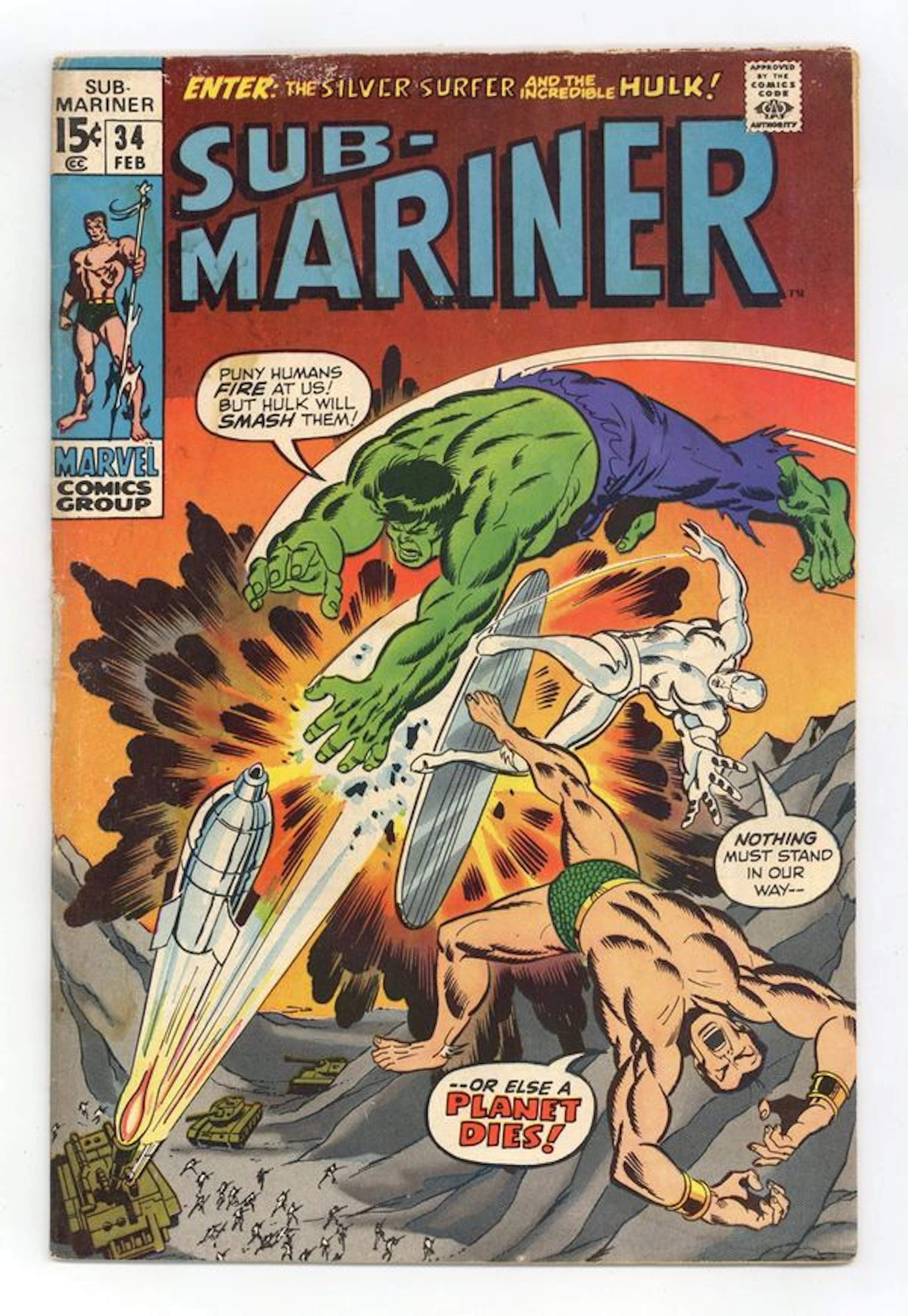 Sub-Mariner (1968 1st Series) 34 GD+ 2.5