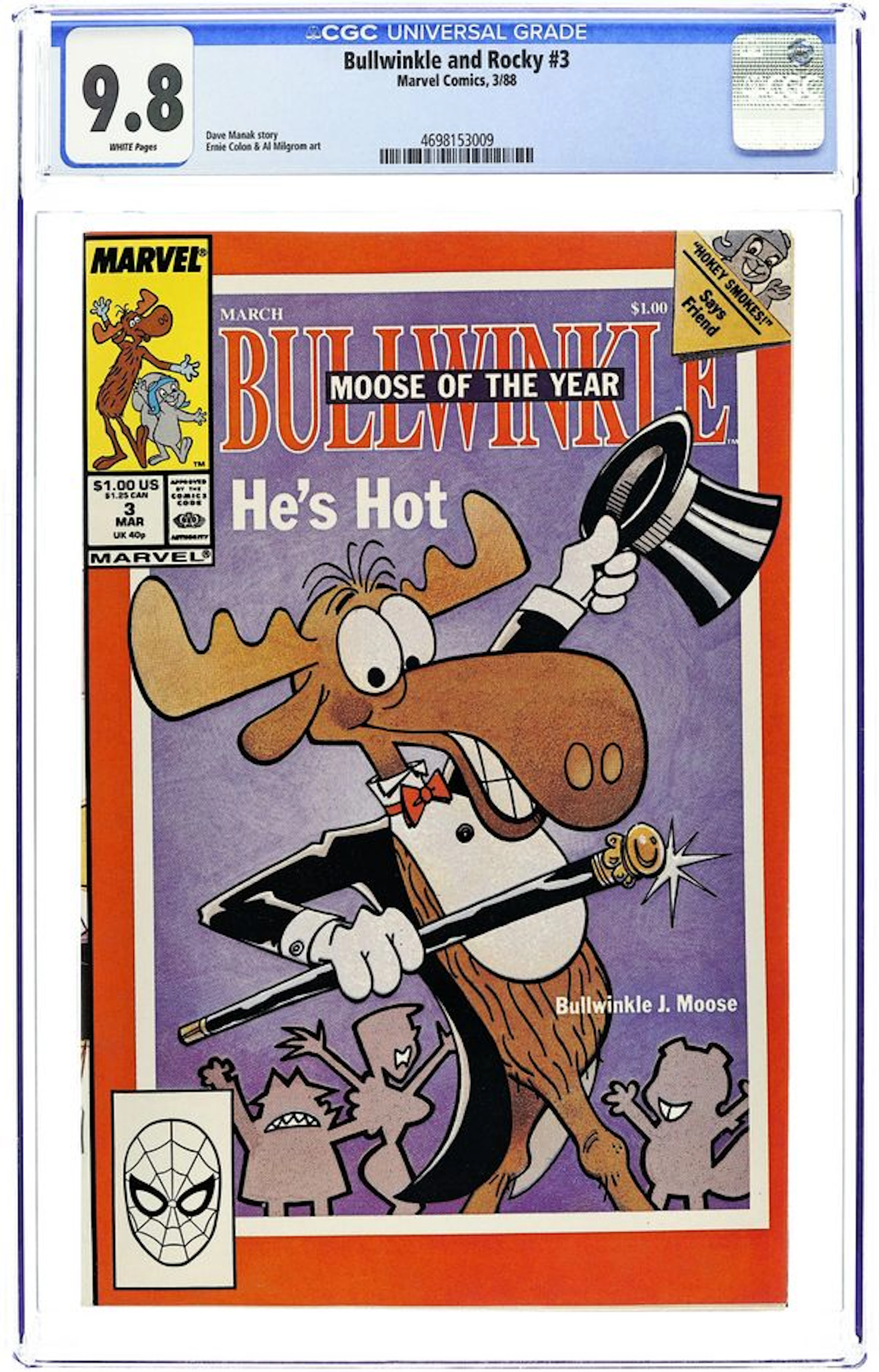 Bullwinkle and Rocky (1987 Marvel/Star Comics) 3 CGC 9.8