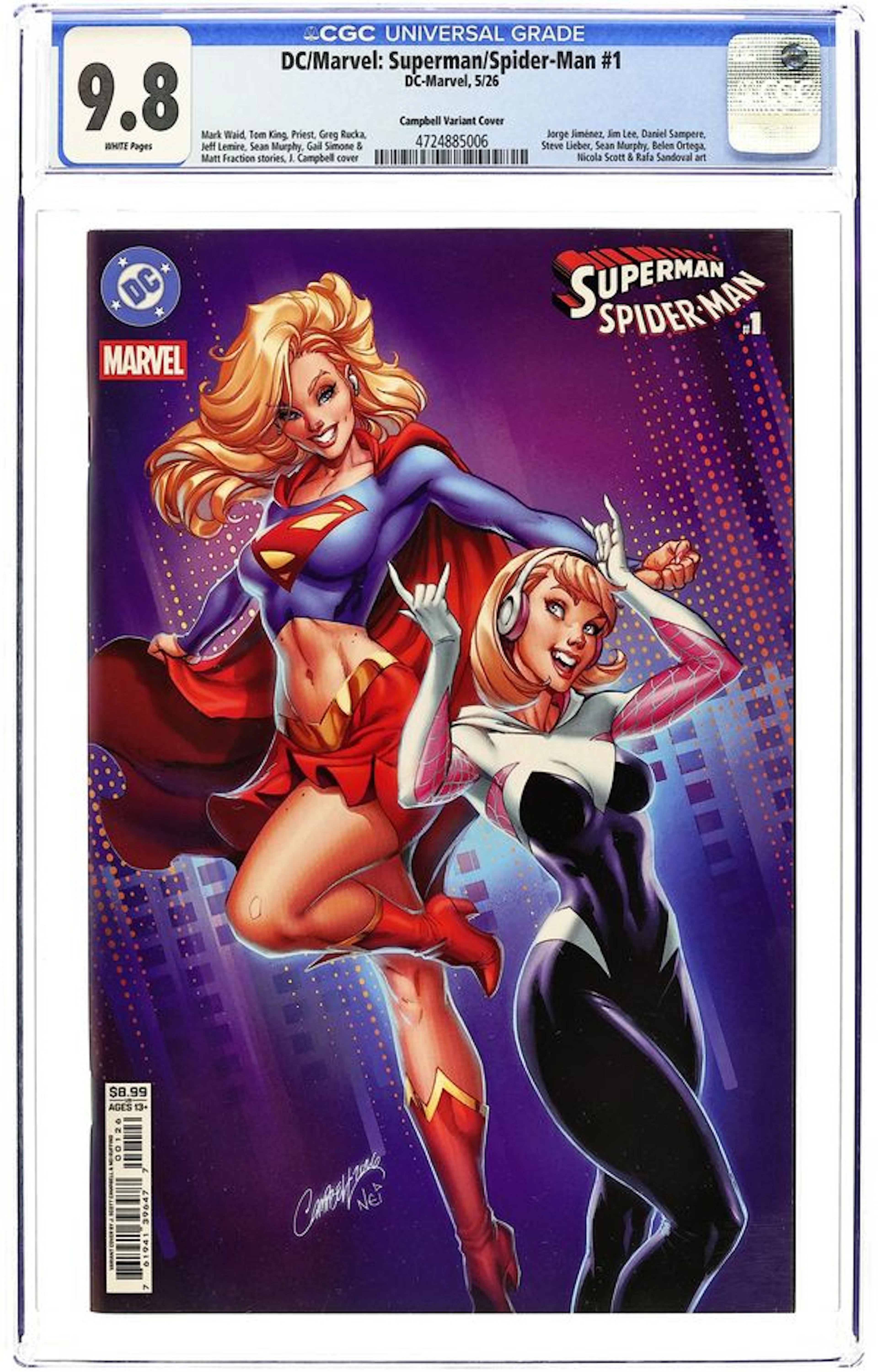 DC Marvel Superman Spider-Man (2026 DC) 1N CGC 9.8