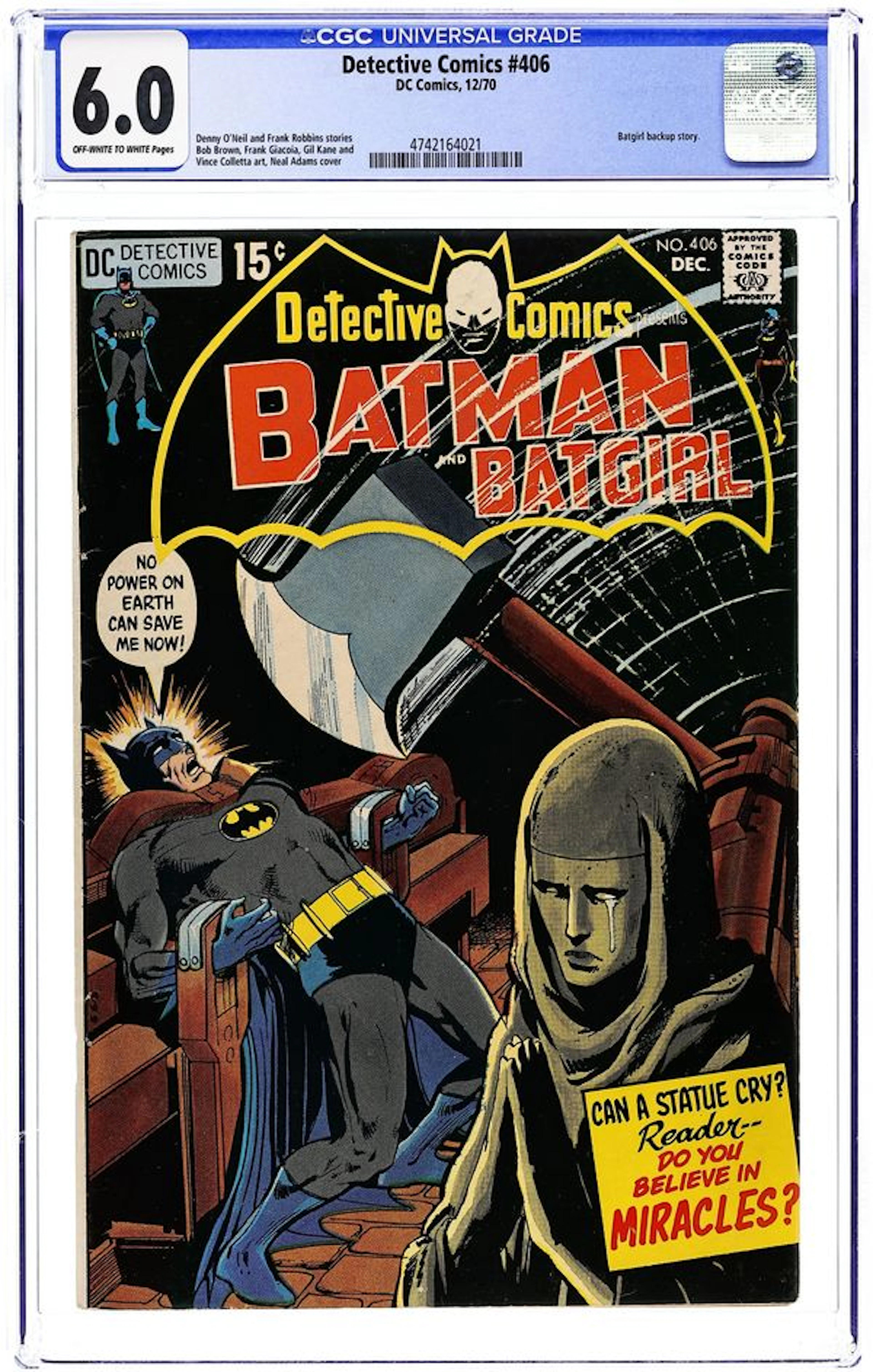 Detective Comics (1937 1st Series) 406 CGC 6.0