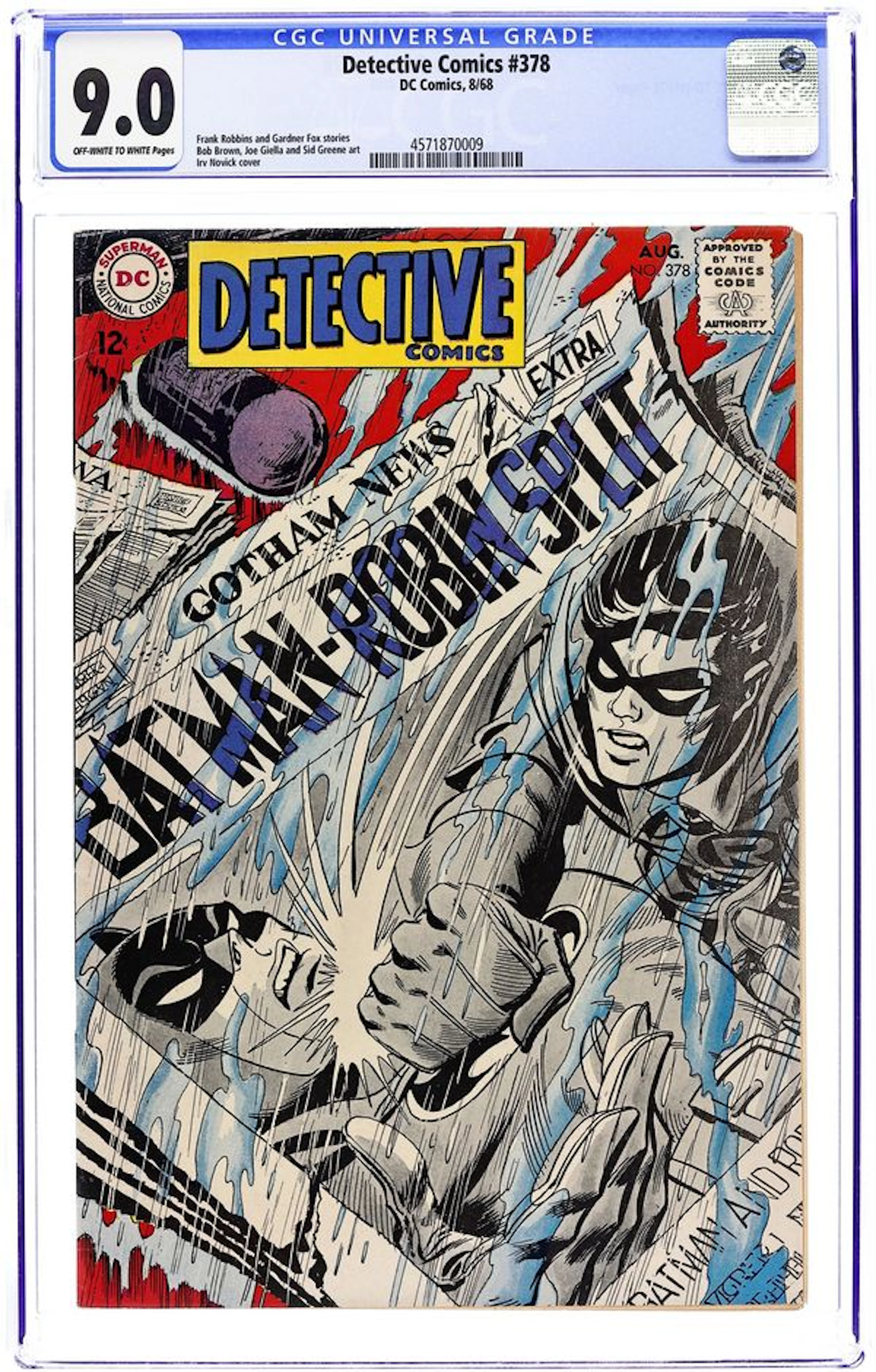 Detective Comics (1937 1st Series) 378 CGC 9.0