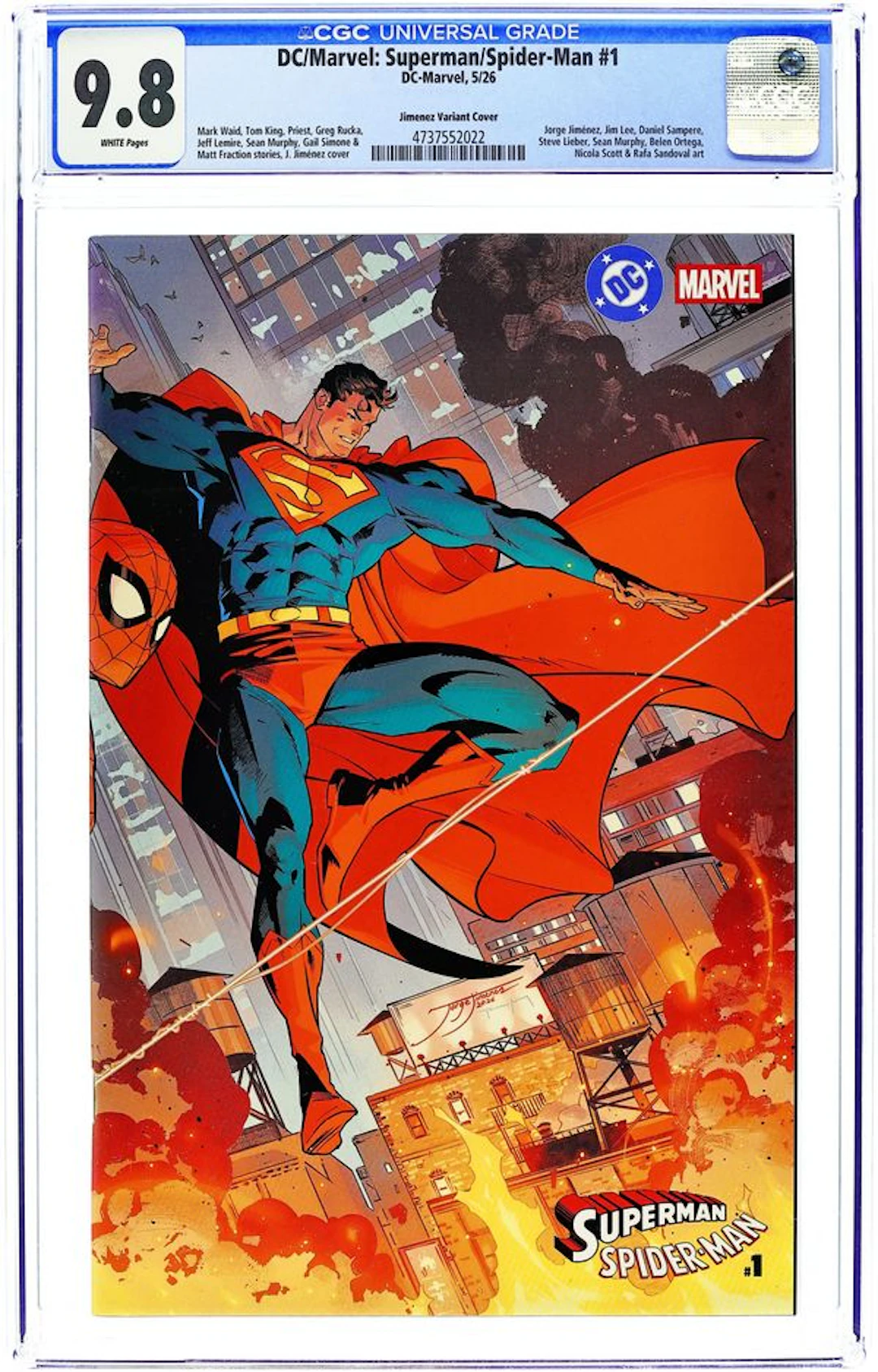 DC Marvel Superman Spider-Man (2026 DC) 1X CGC 9.8