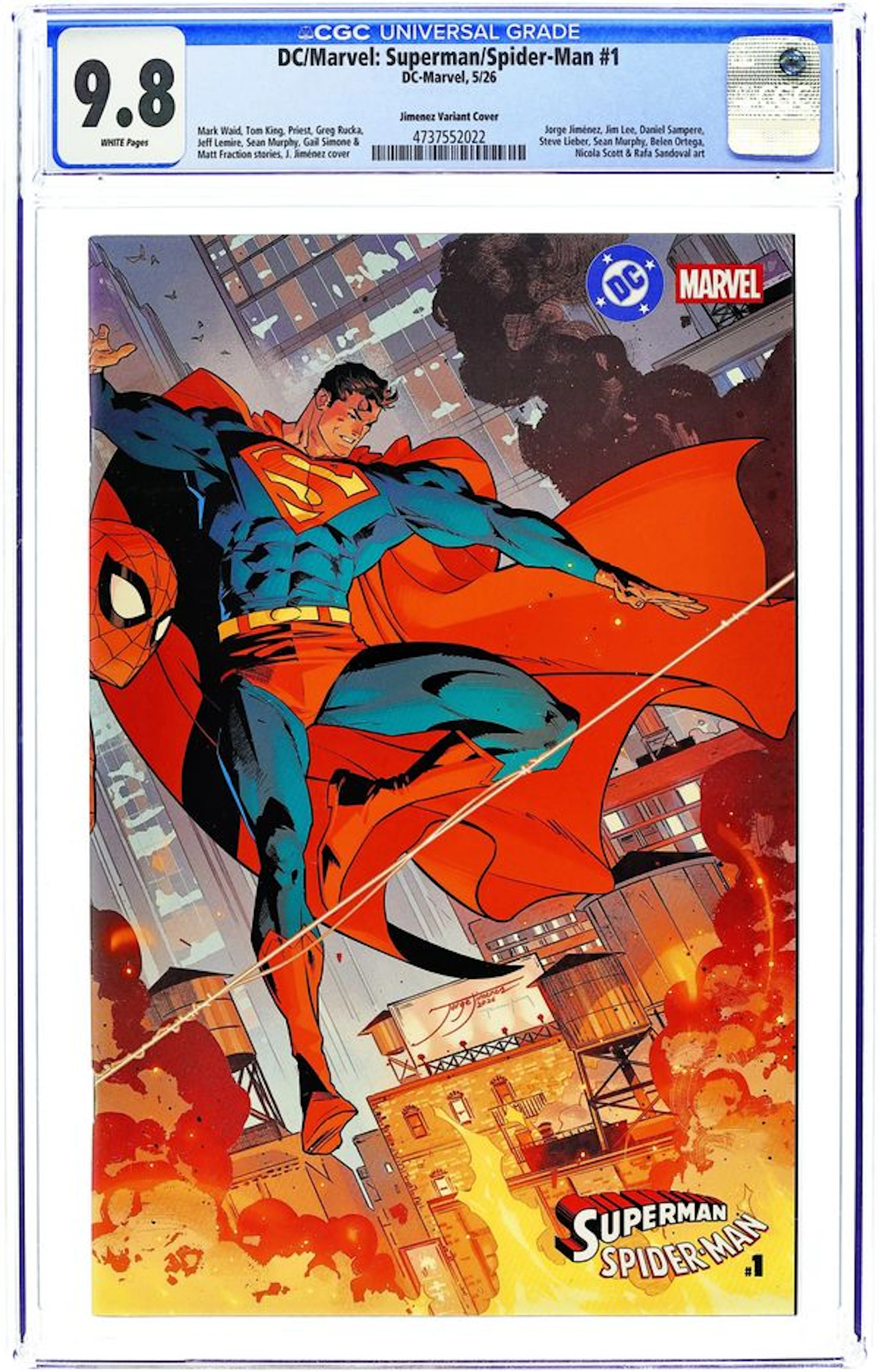 DC Marvel Superman Spider-Man (2026 DC) 1X CGC 9.8