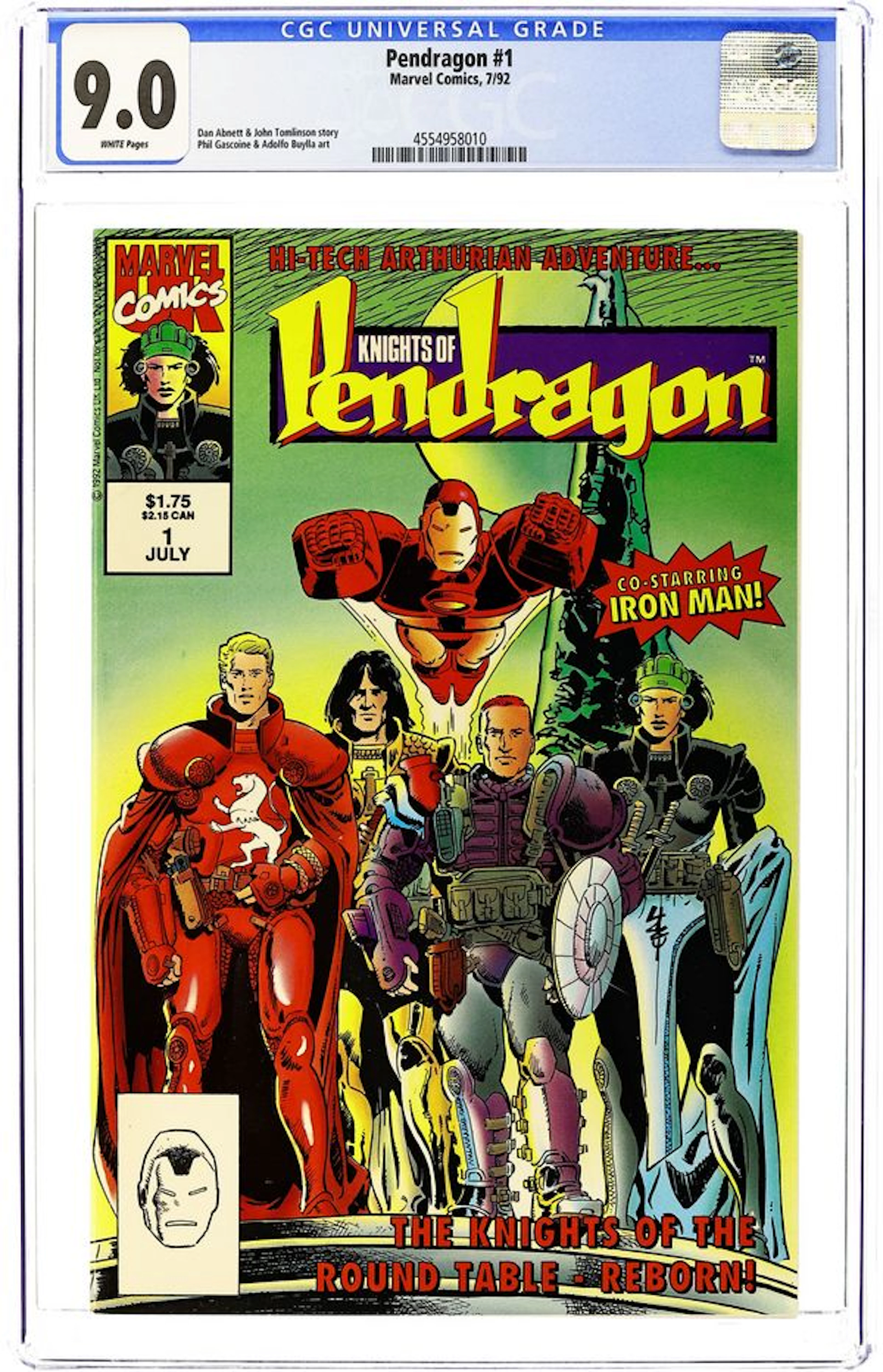 Knights of Pendragon (1992 2nd Series) 1 CGC 9.0