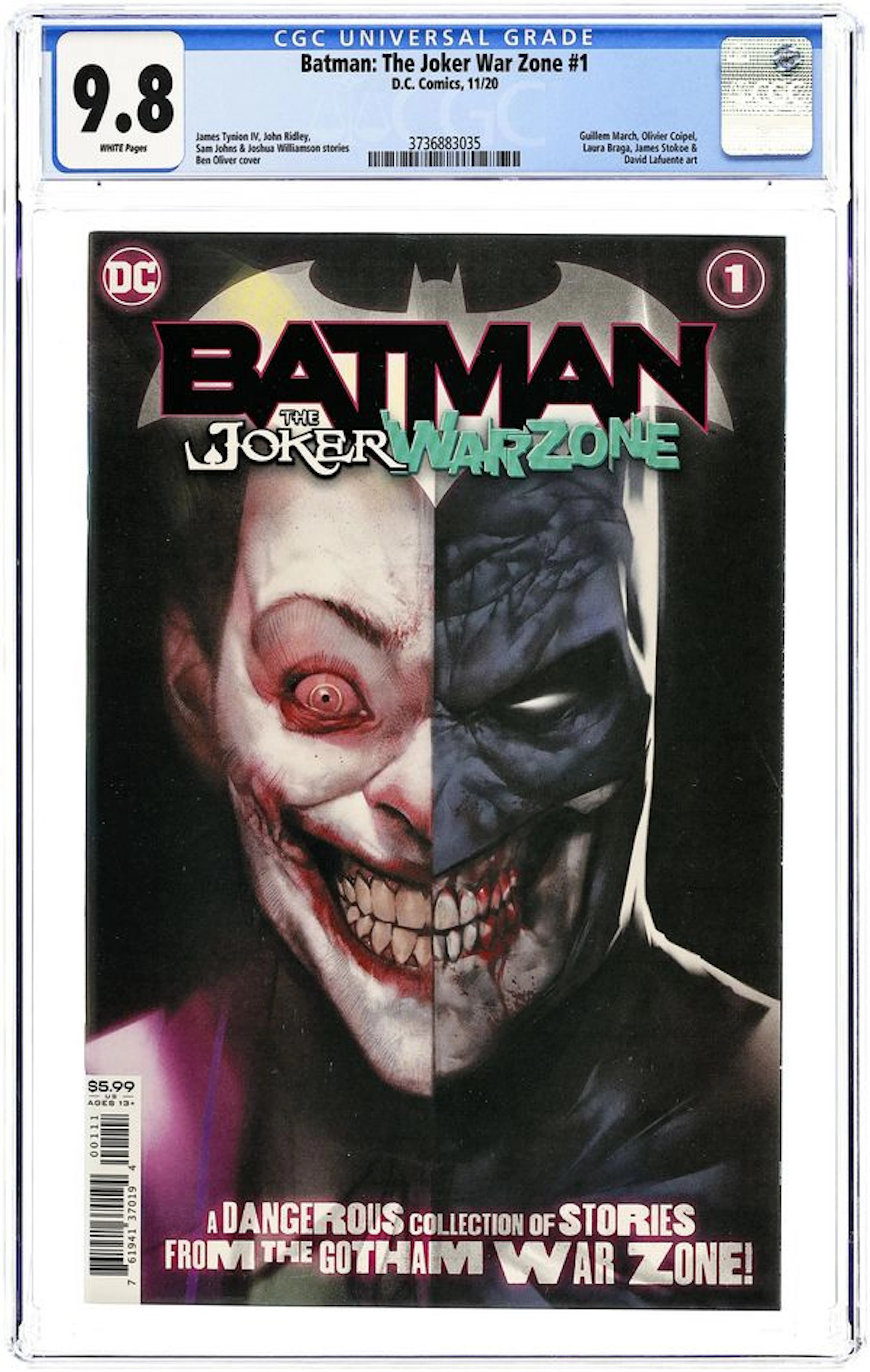 Batman the Joker War Zone (2020 DC) 1A CGC 9.8