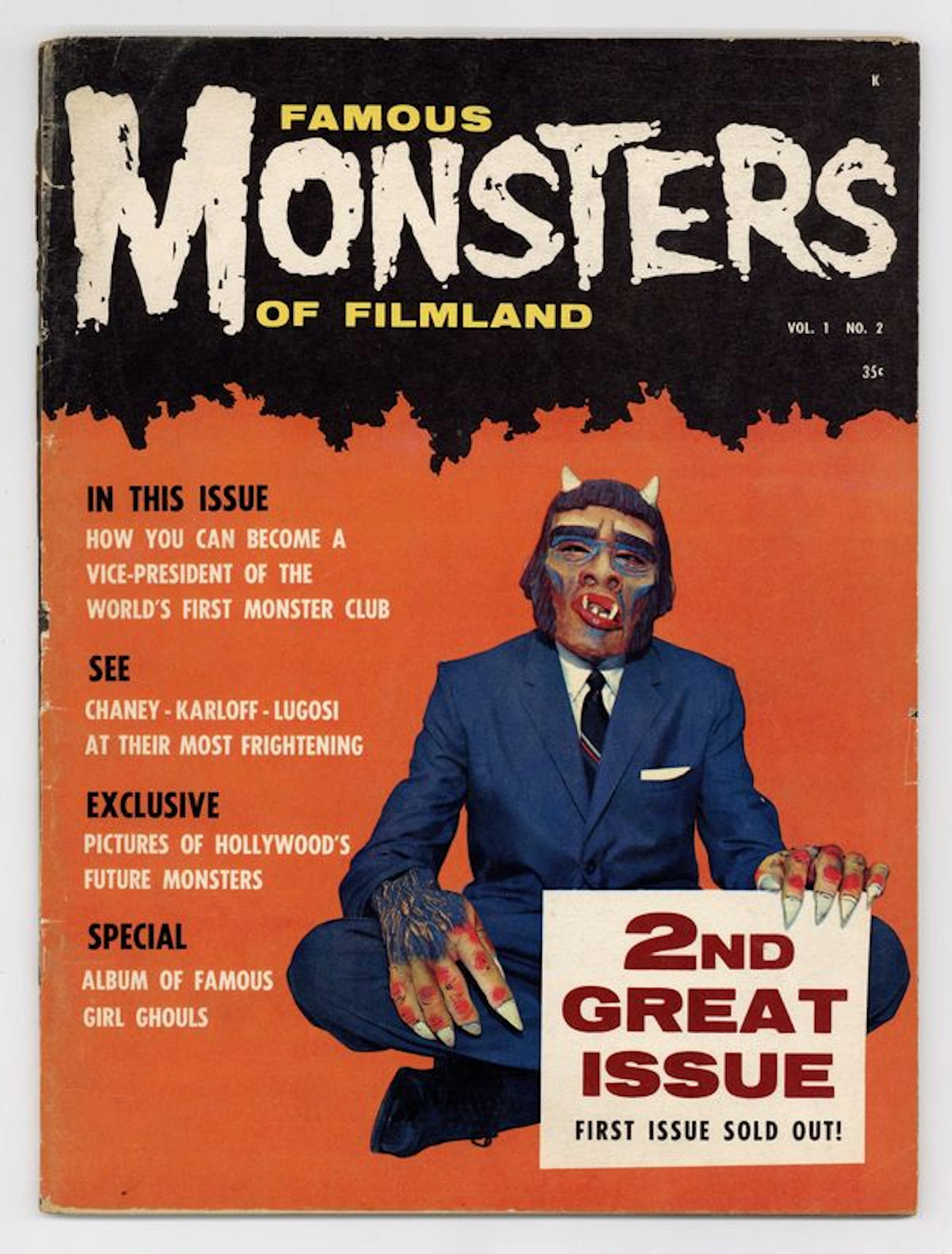Famous Monsters of Filmland (1958) Magazine 2 PR 0.5