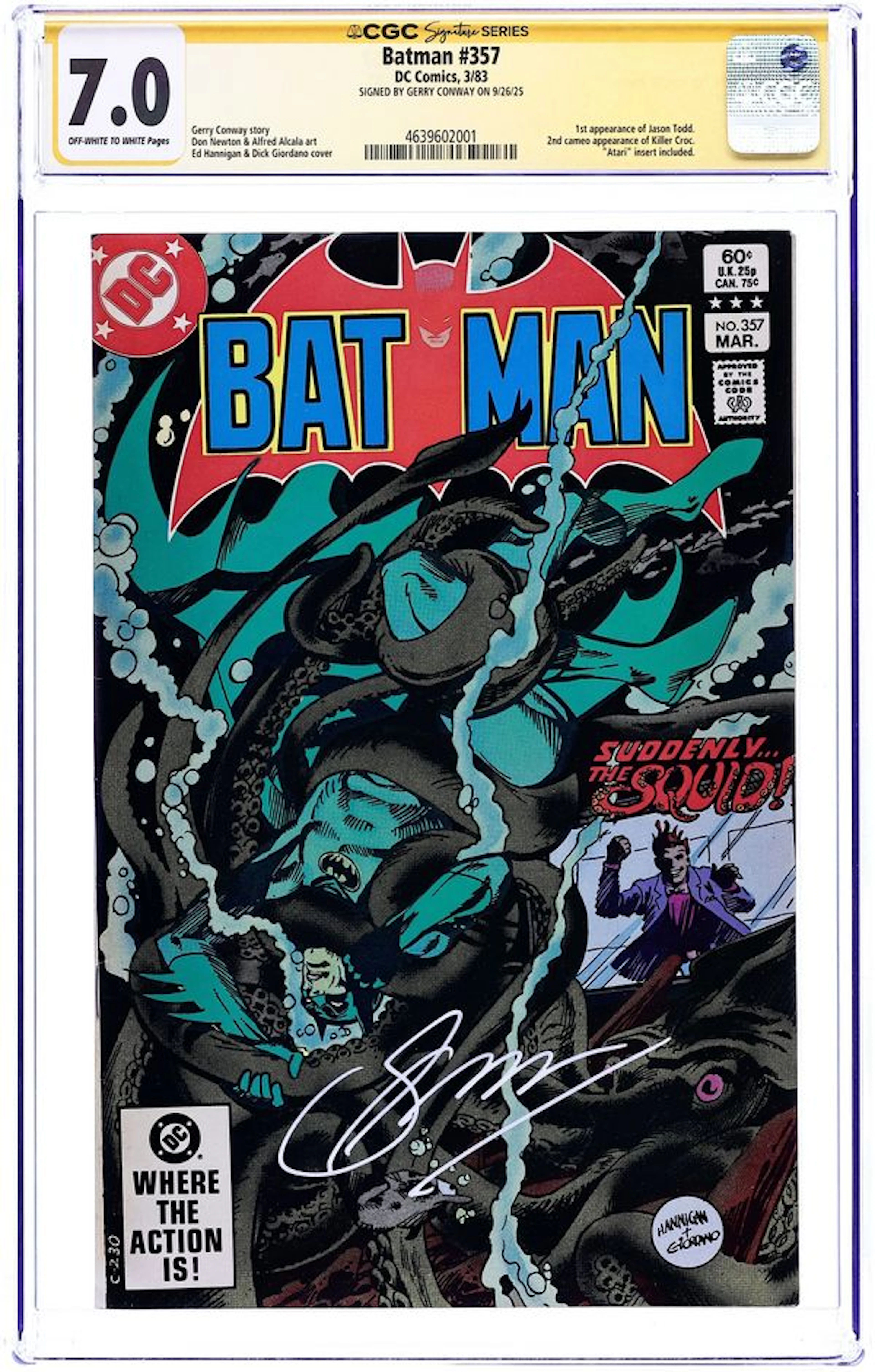 Batman (1940) 357 CGC 7.0 SS Conway