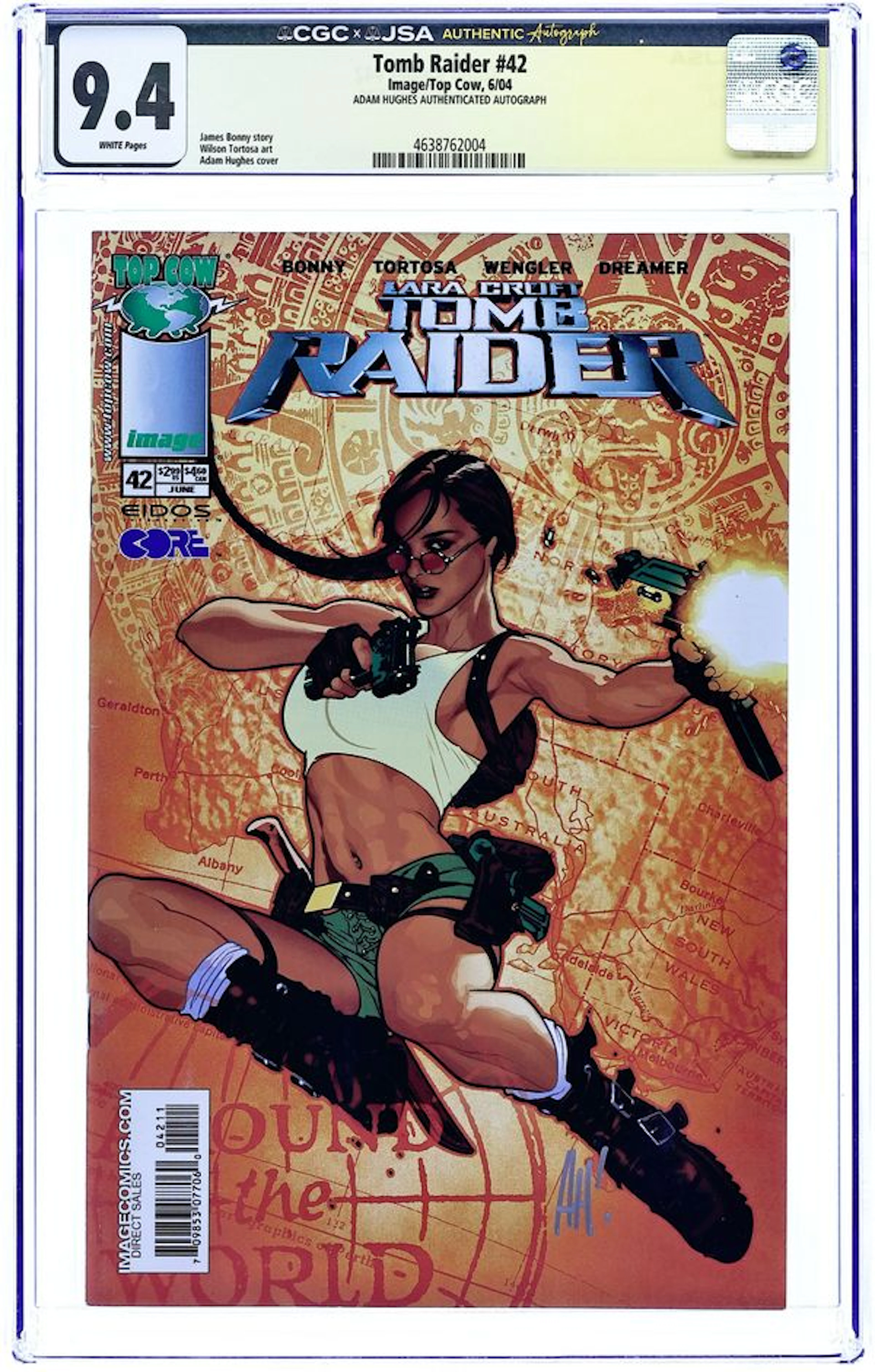 Tomb Raider (1999 Top Cow) 42A CGC 9.4 JSA Hughes