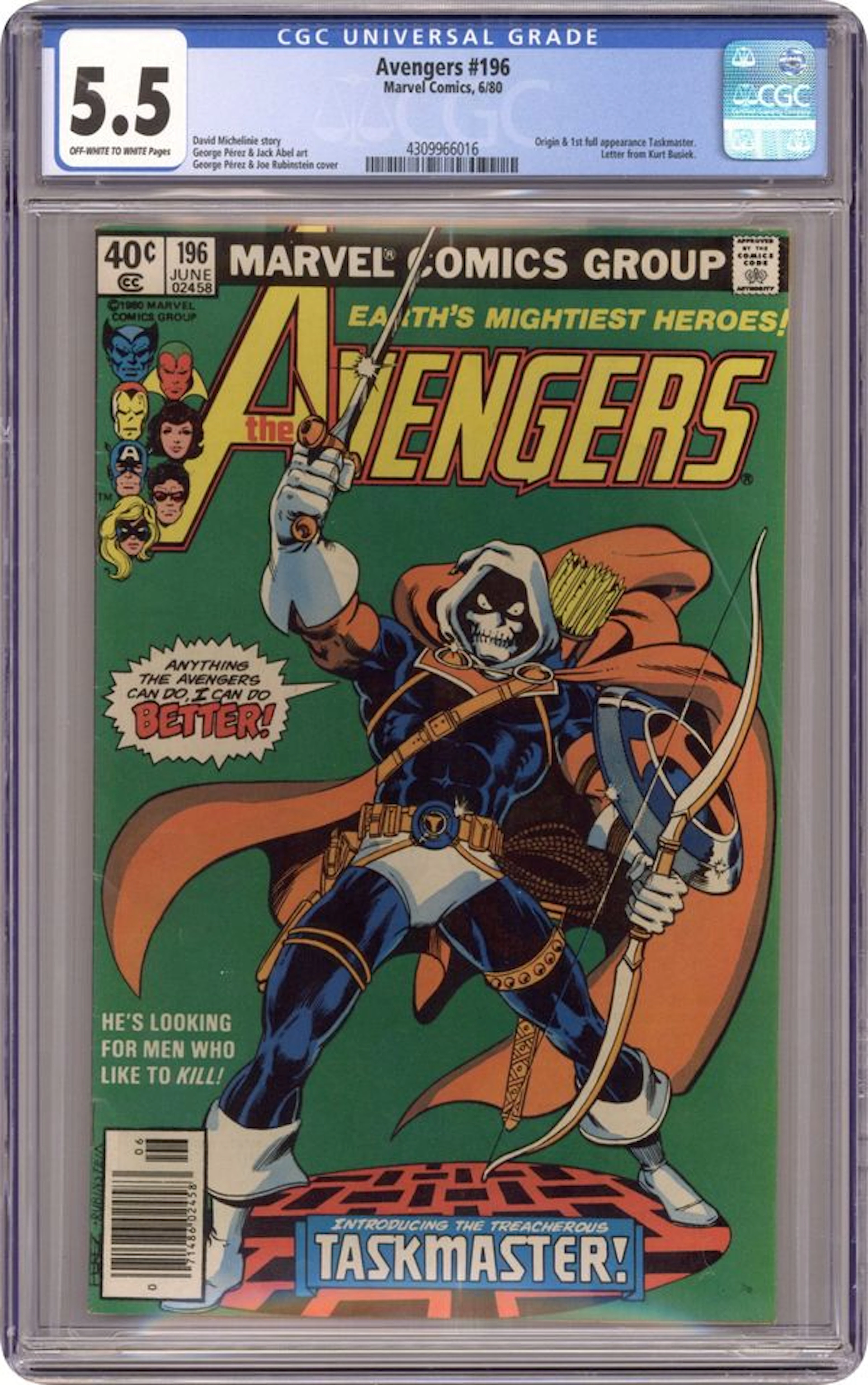 Avengers (1963 1st Series) 196N CGC 5.5