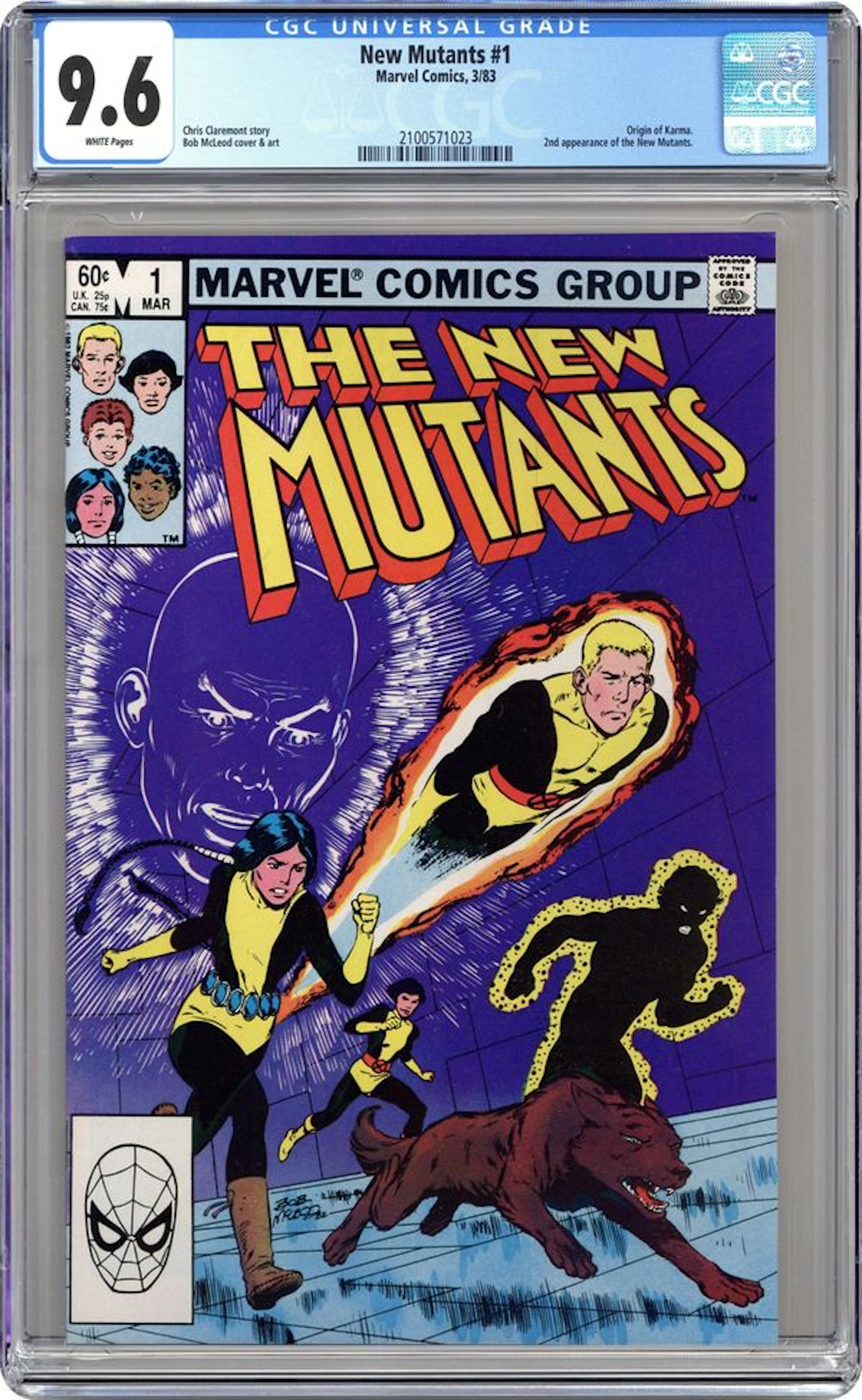 New Mutants (1983 1st Series) 1D CGC 9.6