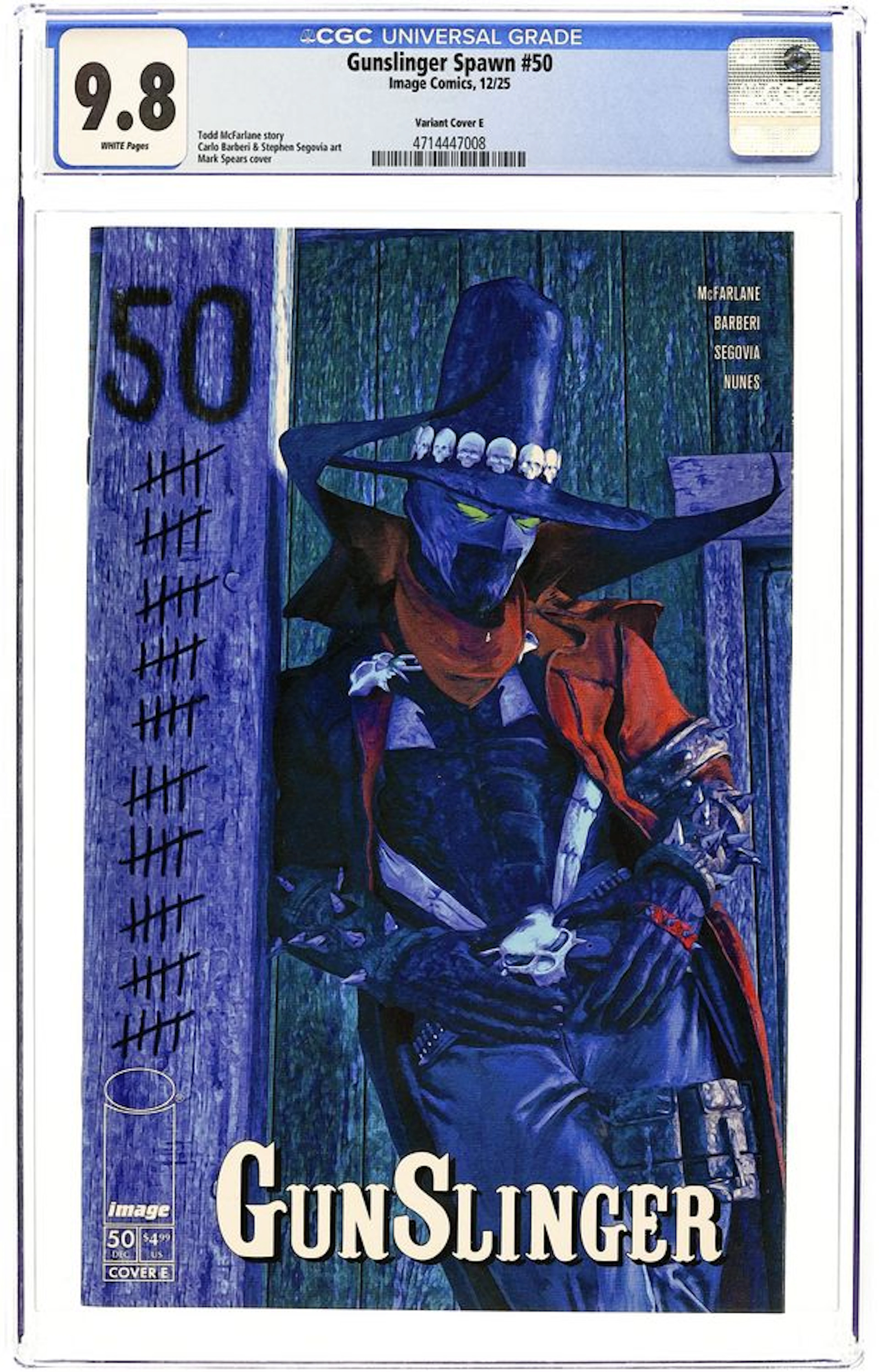 Gunslinger Spawn (2021 Image) 50E CGC 9.8