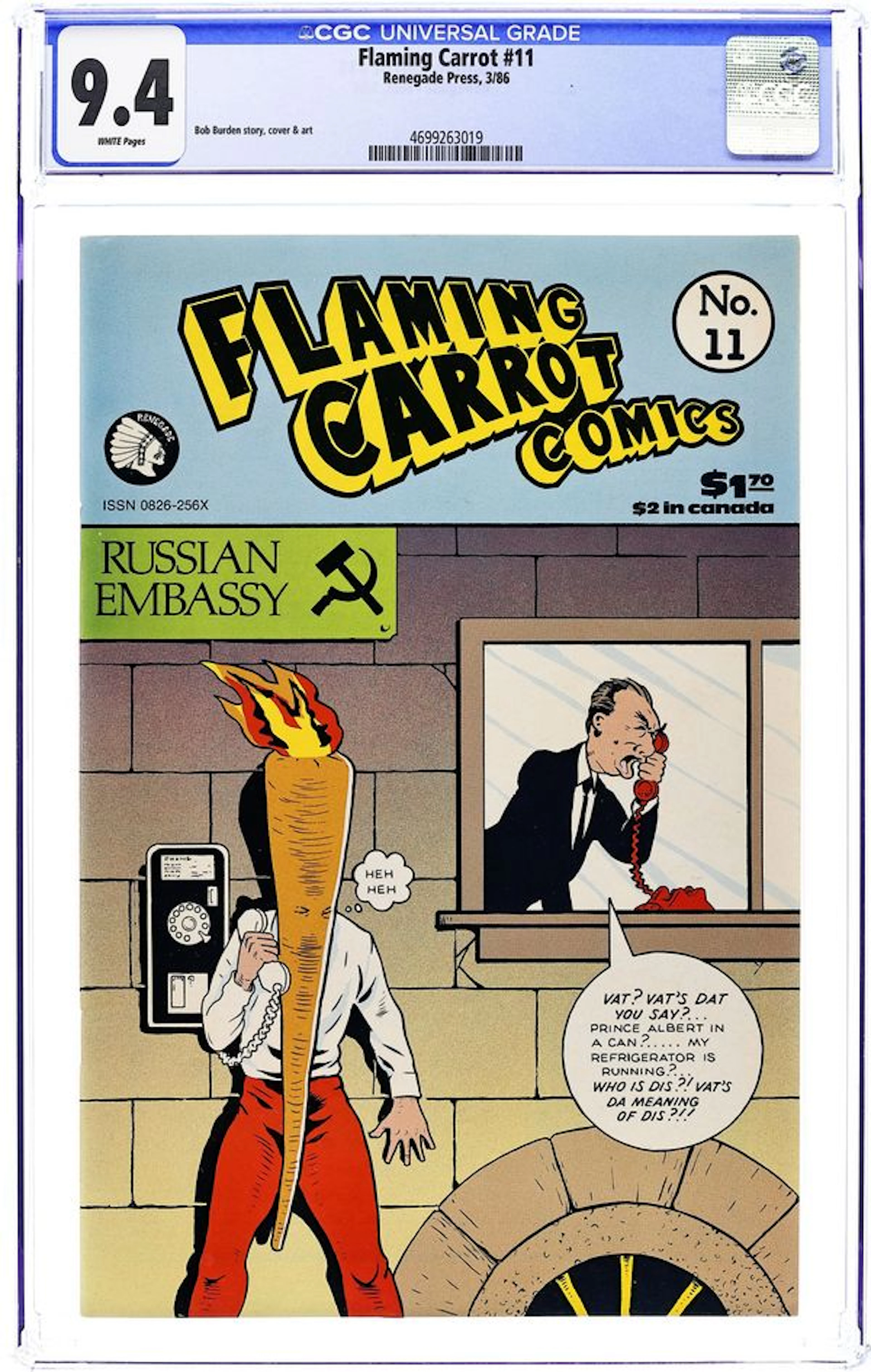 Flaming Carrot Comics (1984 AV/Dark Horse) 11 CGC 9.4