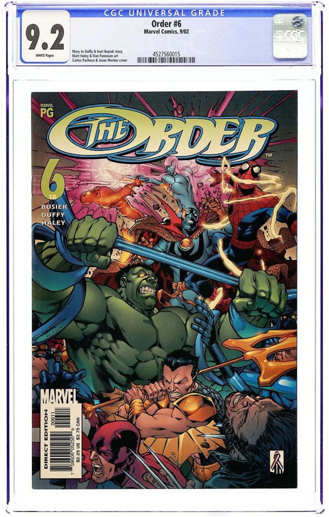 The Order (2002 Marvel 1st Series) 6 CGC 9.2
