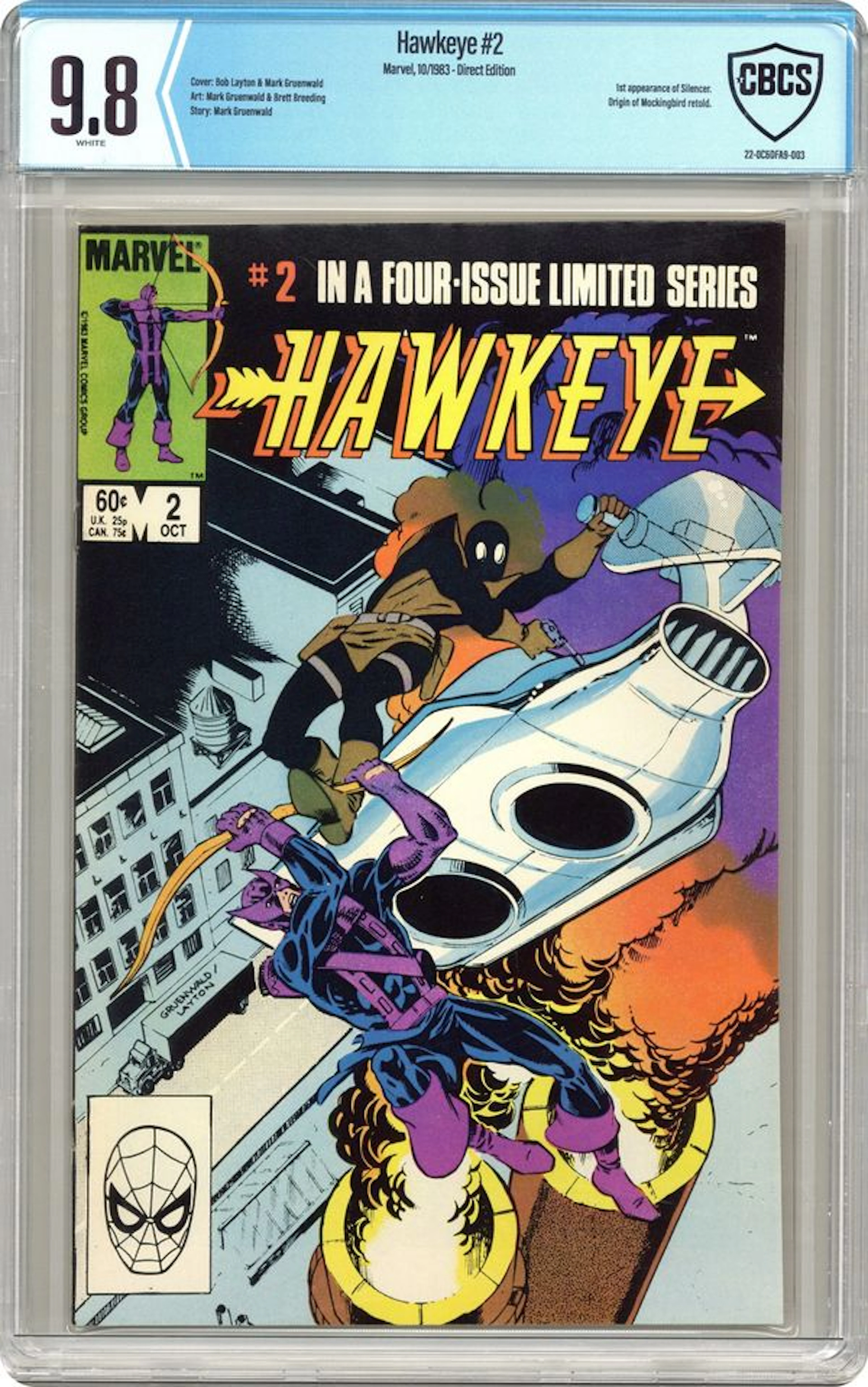 Hawkeye (1983 1st Series) 2D CBCS 9.8