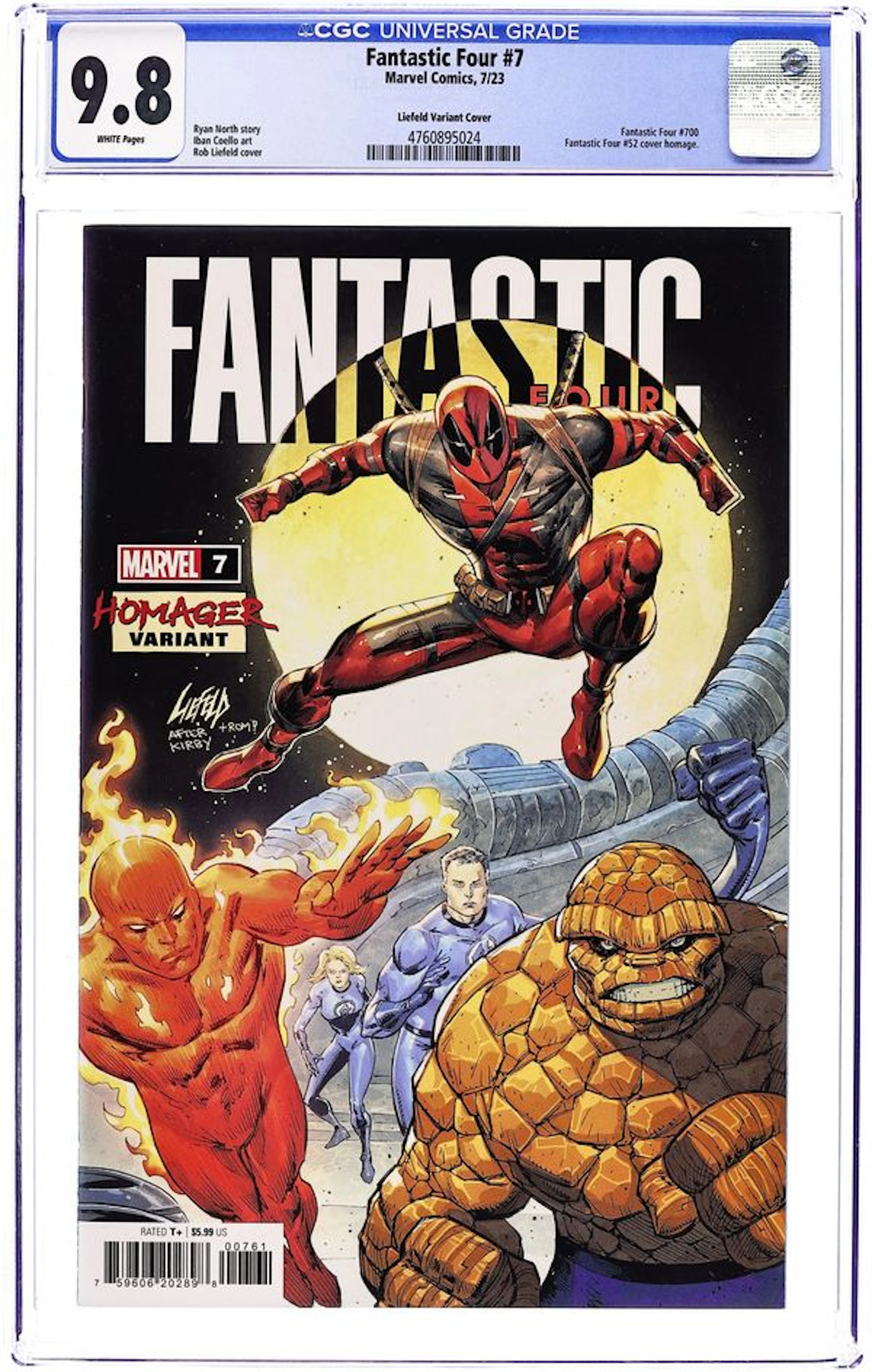 Fantastic Four (2023 Marvel) 7F CGC 9.8