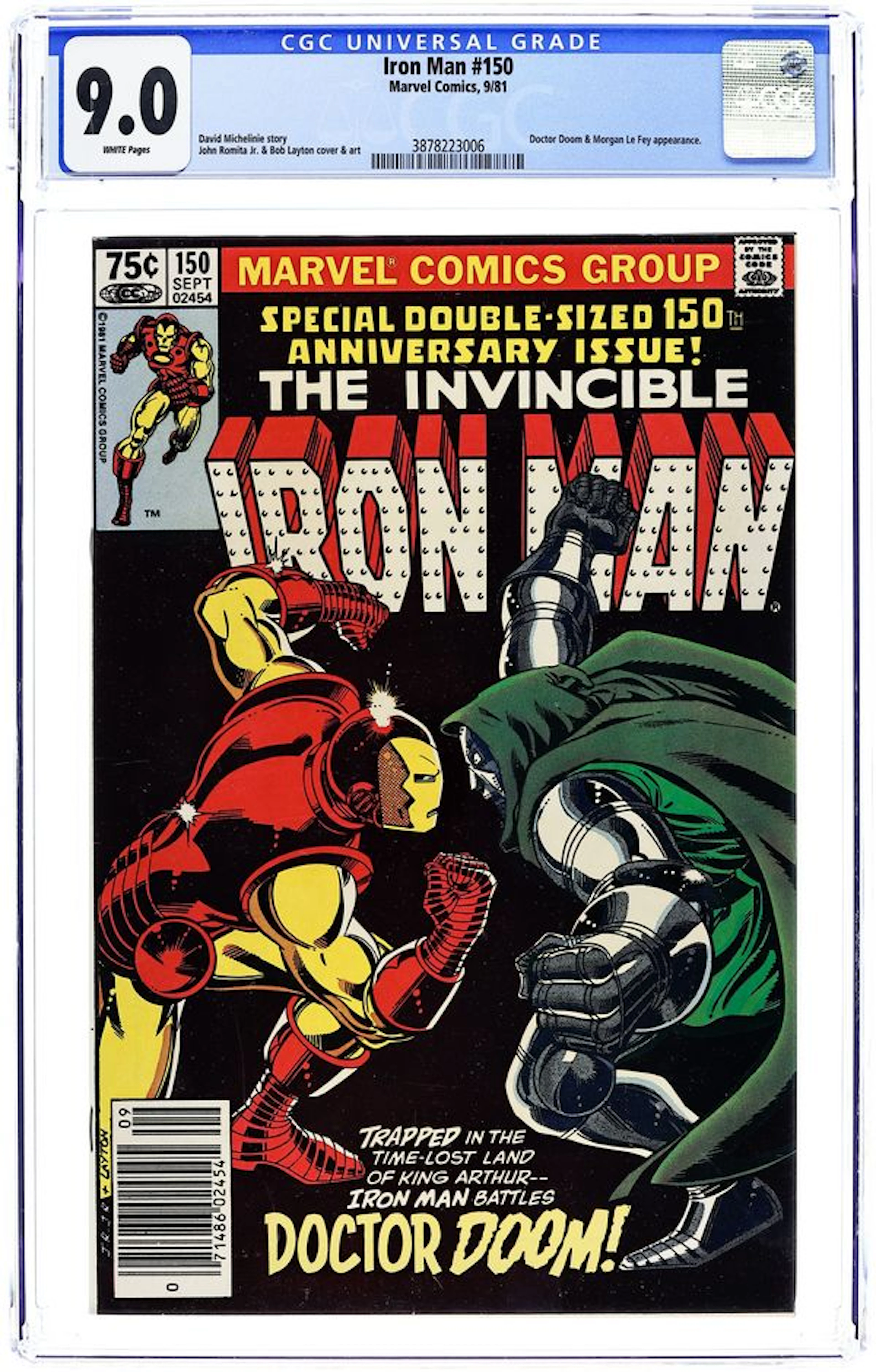 Iron Man (1968 1st Series) 150N CGC 9.0