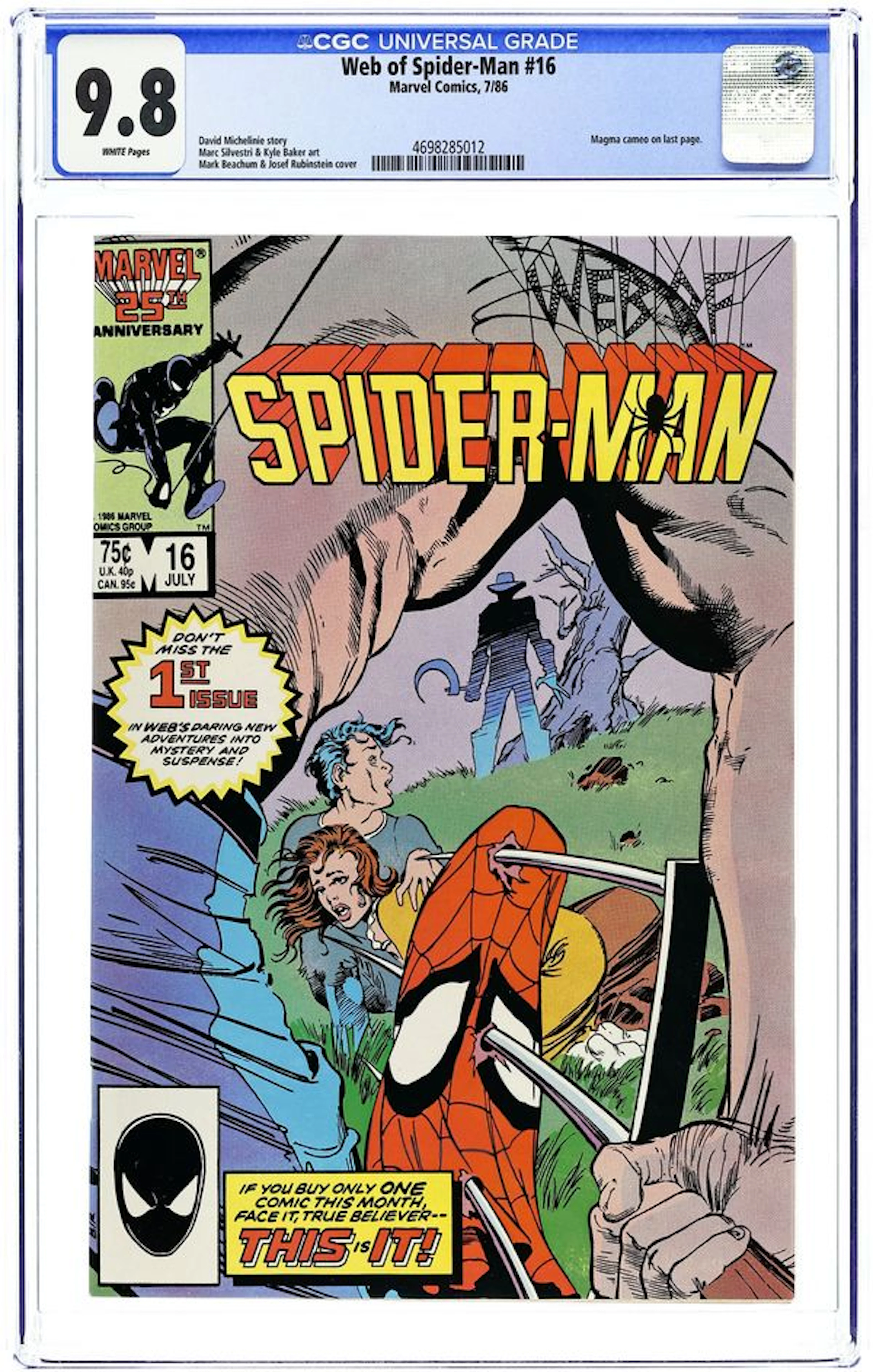 Web of Spider-Man (1985 1st Series) 16 CGC 9.8