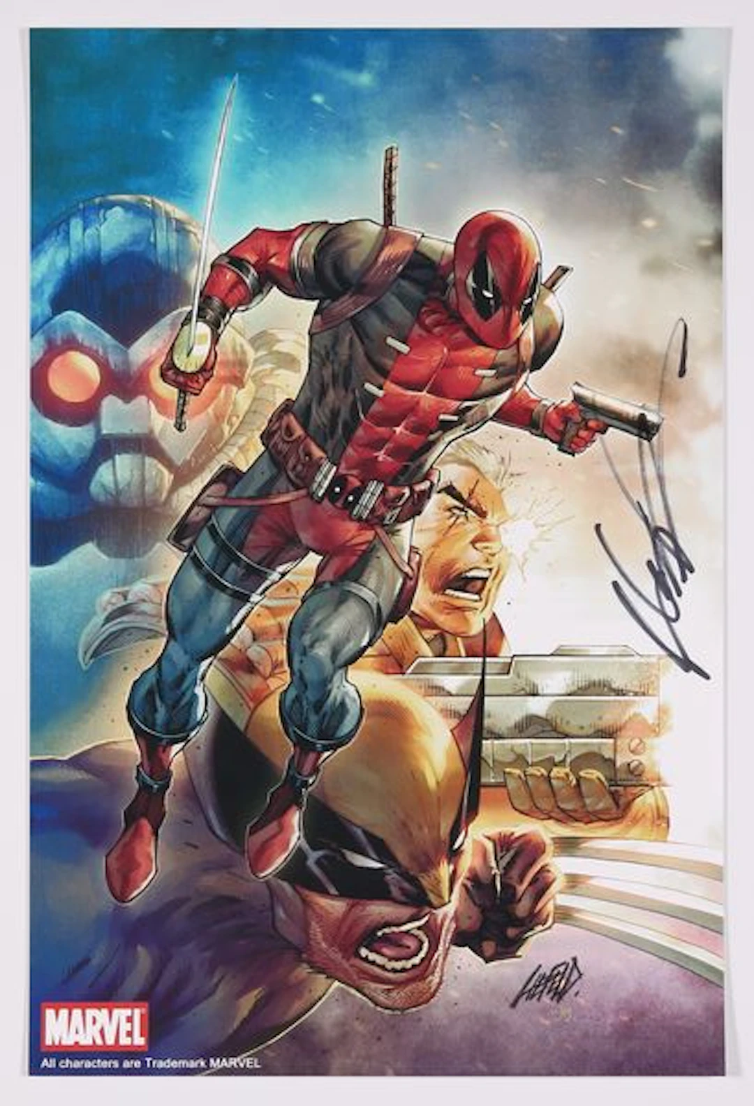 Deadpool Badder Blood #1A (2023) Signed Cover Print by Rob Liefield