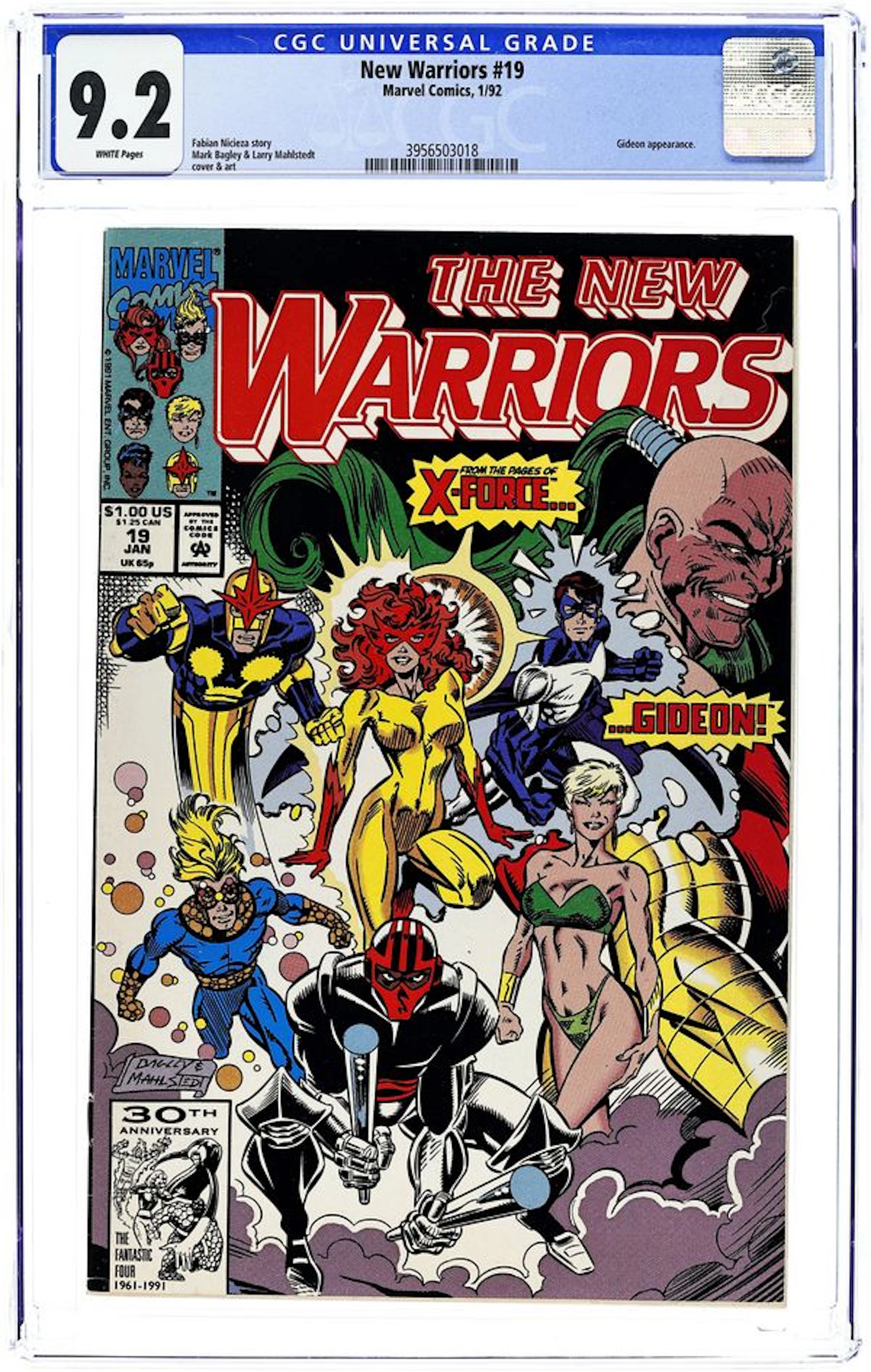 New Warriors (1990 1st Series) 19 CGC 9.2