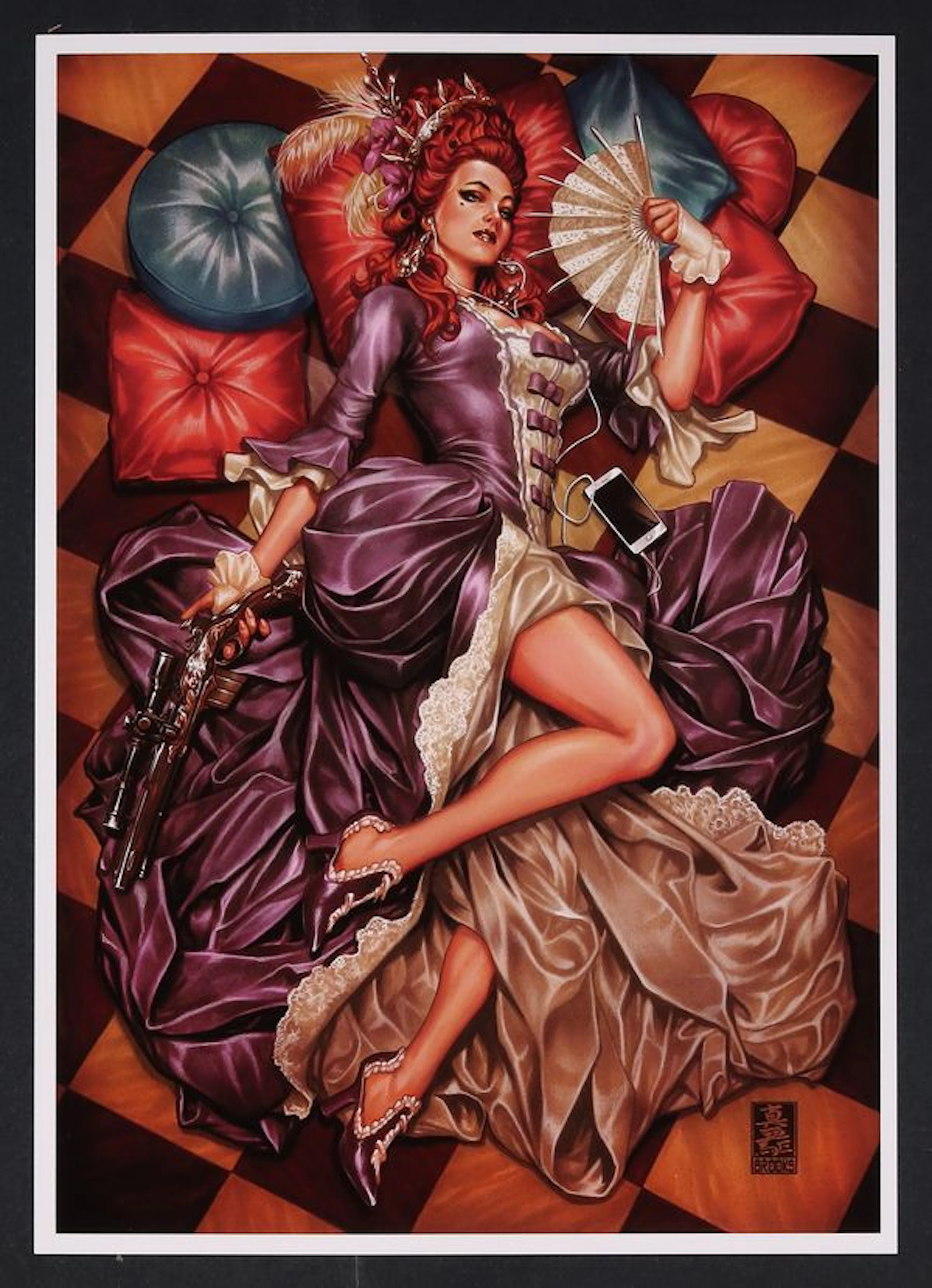 Black Queen Print by Mark Brooks