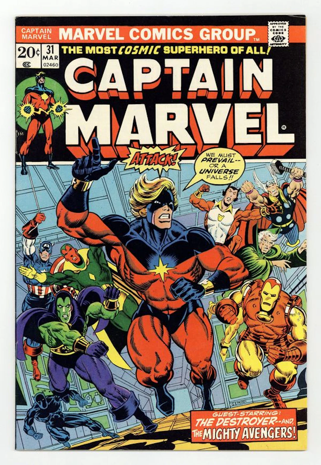 Captain Marvel (1968 1st Series Marvel) 31 FN 6.0