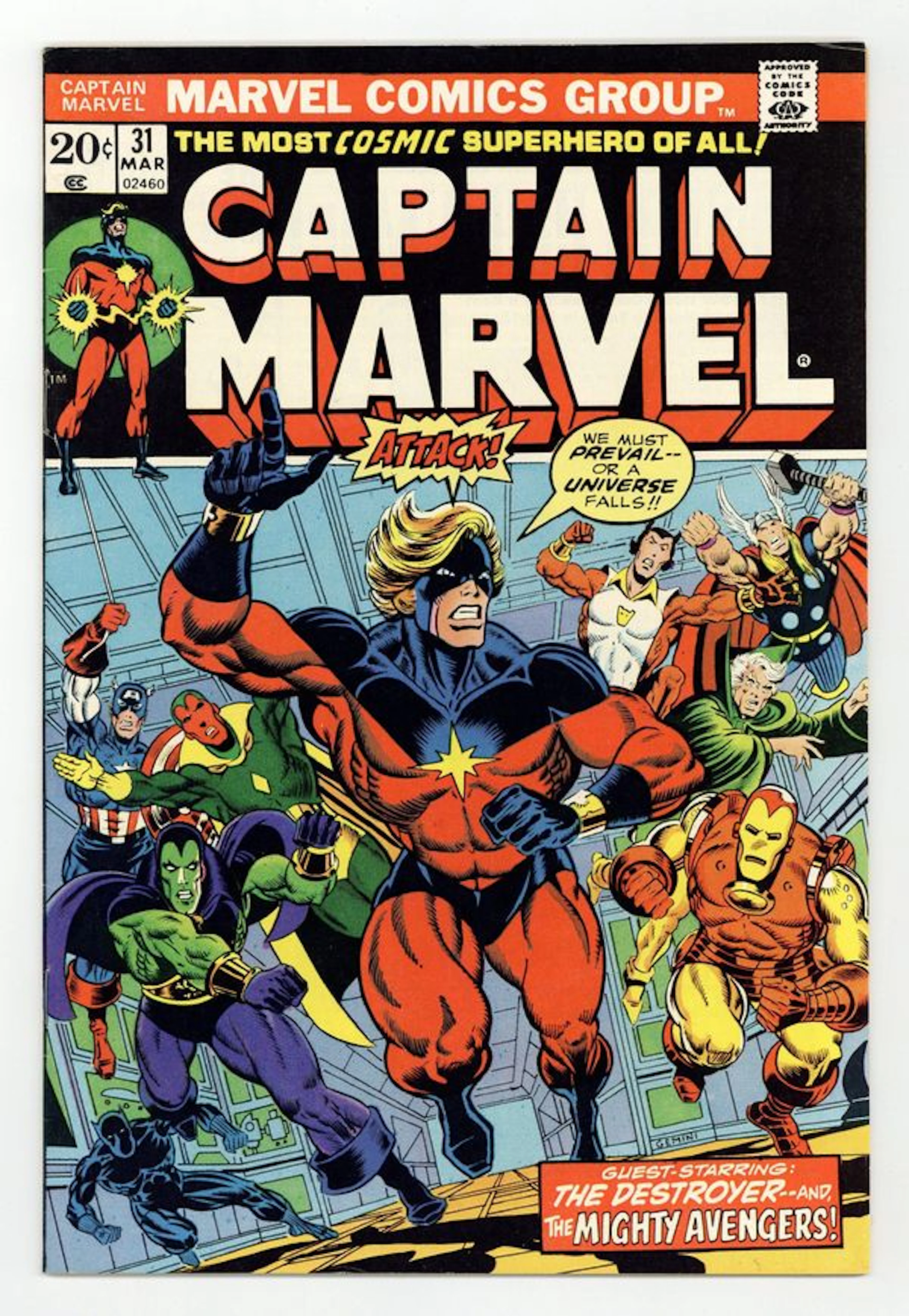 Captain Marvel (1968 1st Series Marvel) 31 FN 6.0