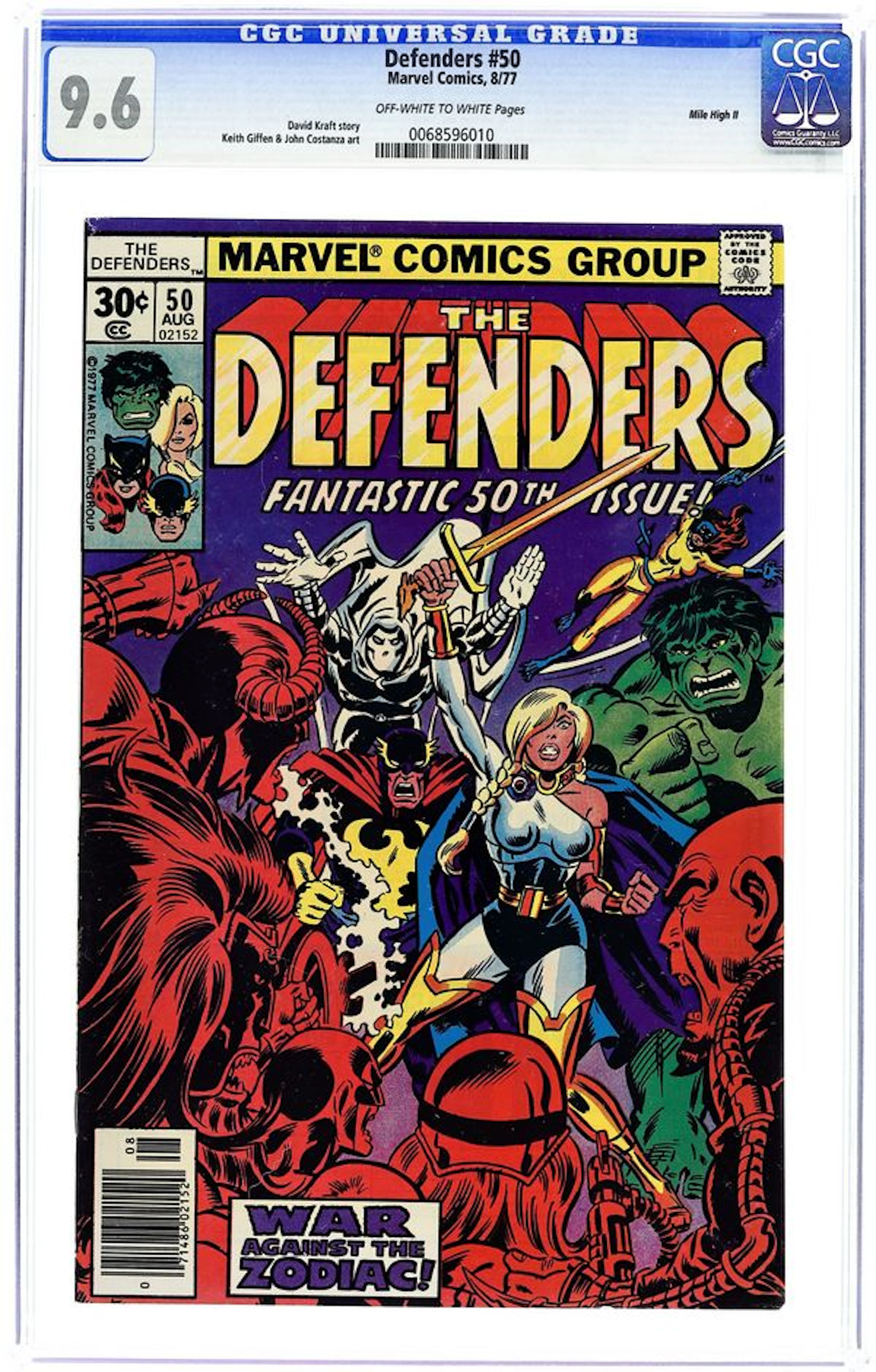 Defenders (1972 1st Series) 50 CGC 9.6 Mile High II