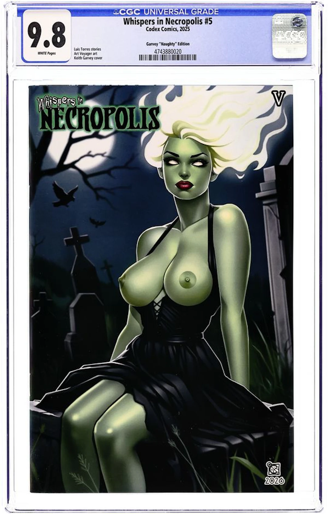 Whispers in Necropolis (2016 Codex Comics) 5GARVEY.B CGC 9.8