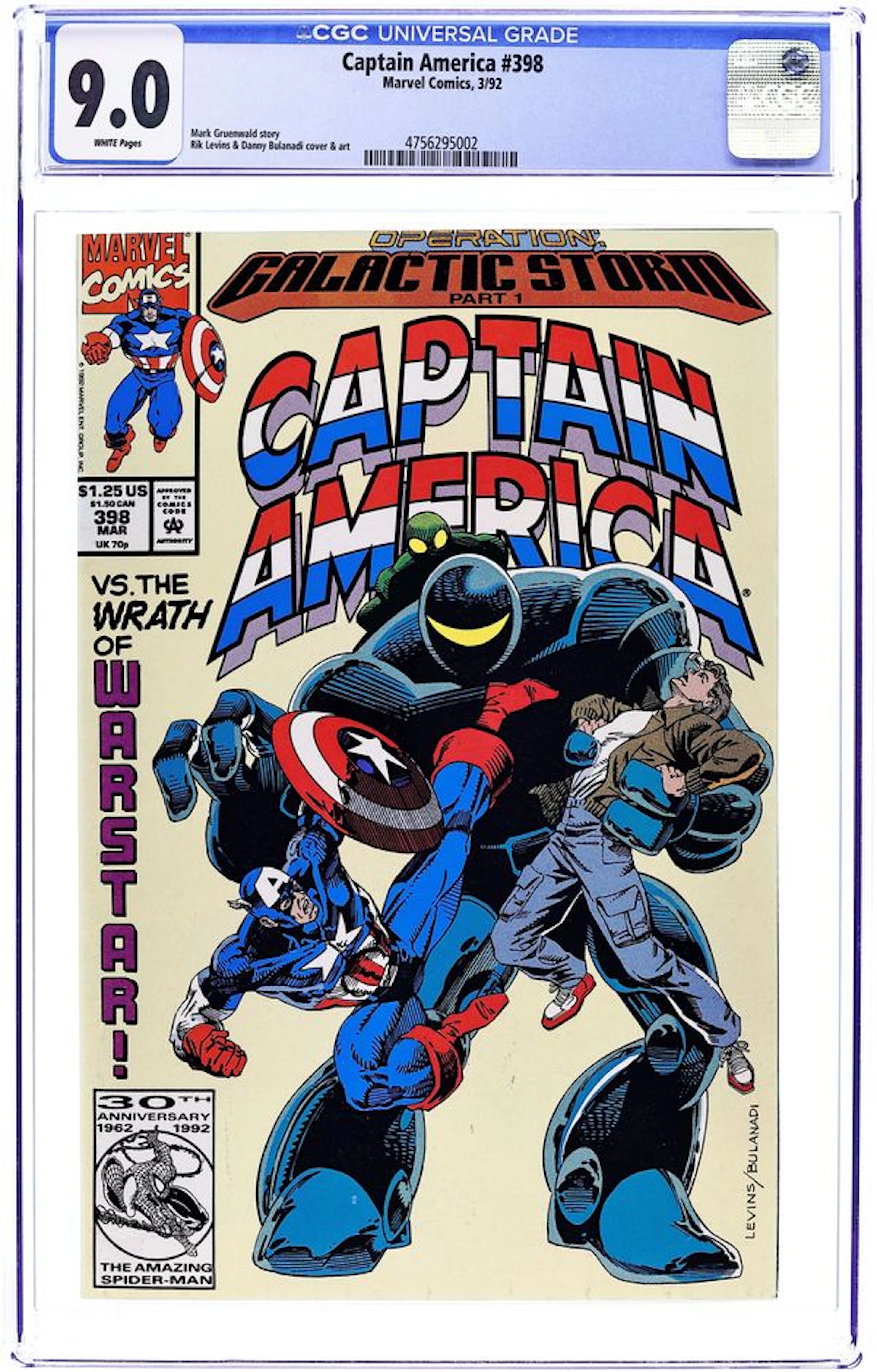 Captain America (1968 1st Series) 398 CGC 9.0