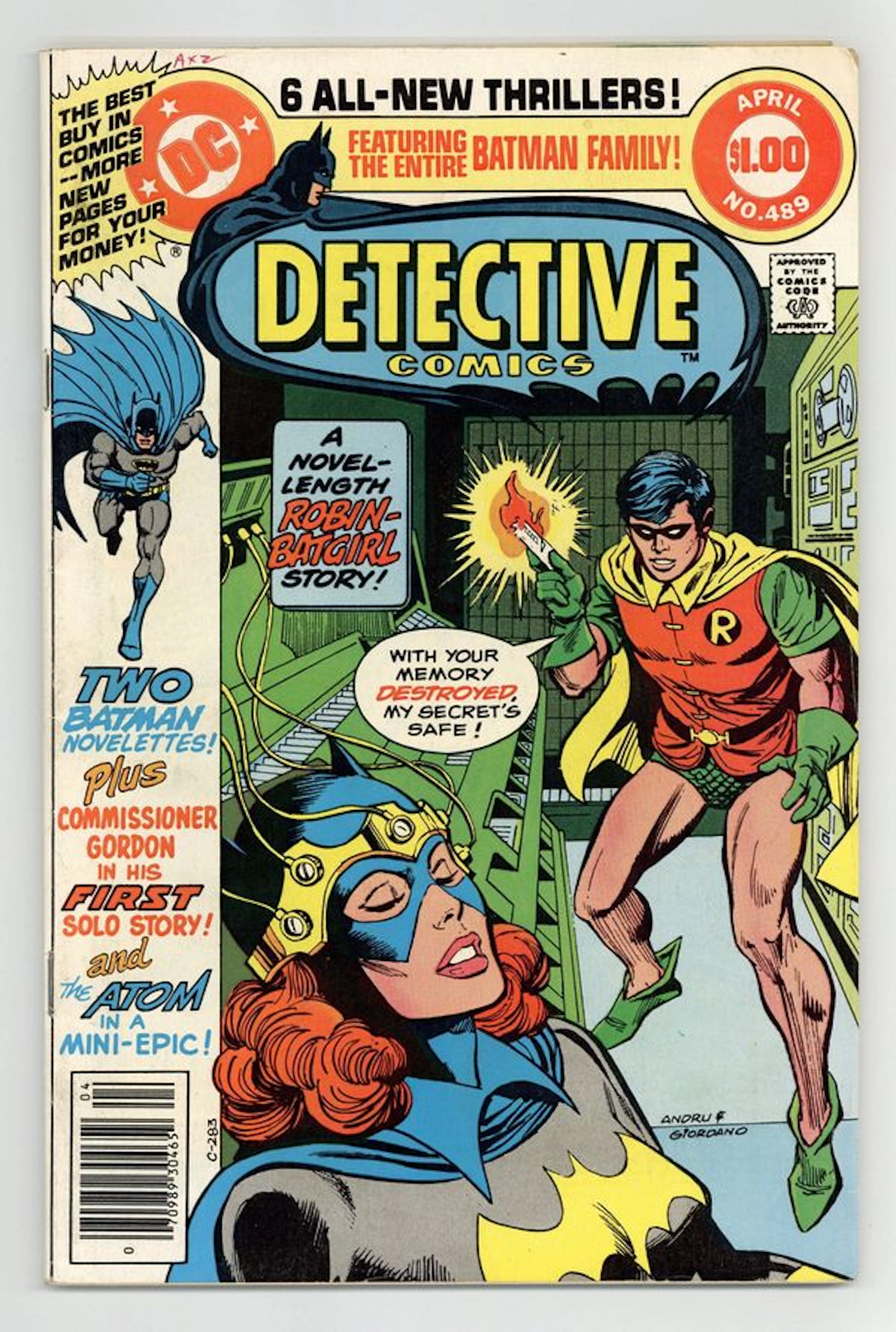 Detective Comics (1937 1st Series) 489 VG+ 4.5