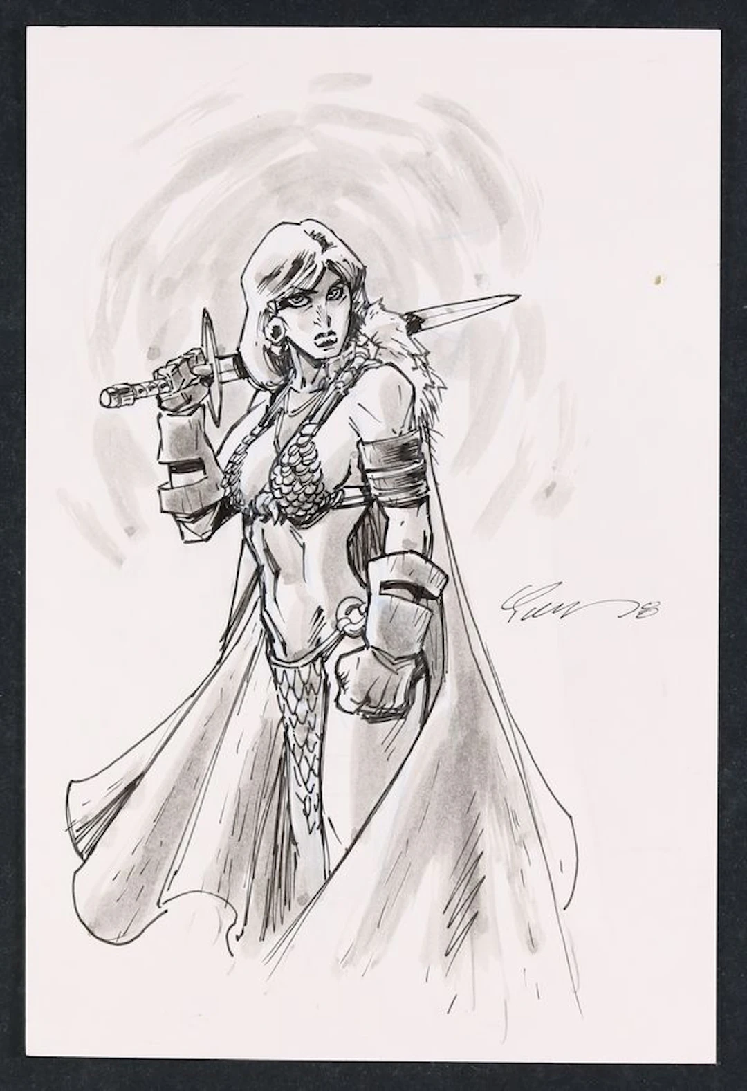 Red Sonja Sketch by Ian Chase Nichols