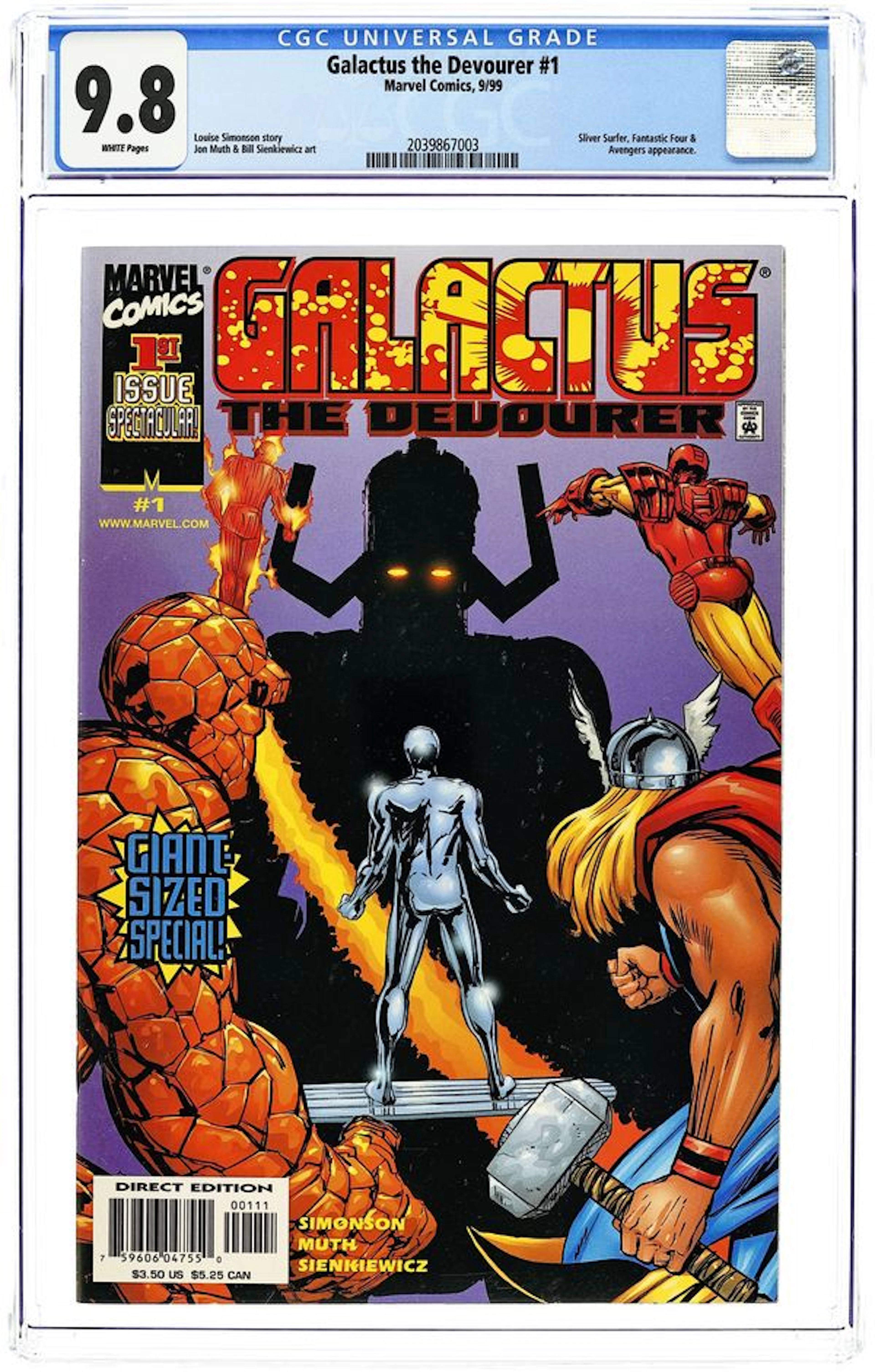 Galactus the Devourer (1999) 1 CGC 9.8