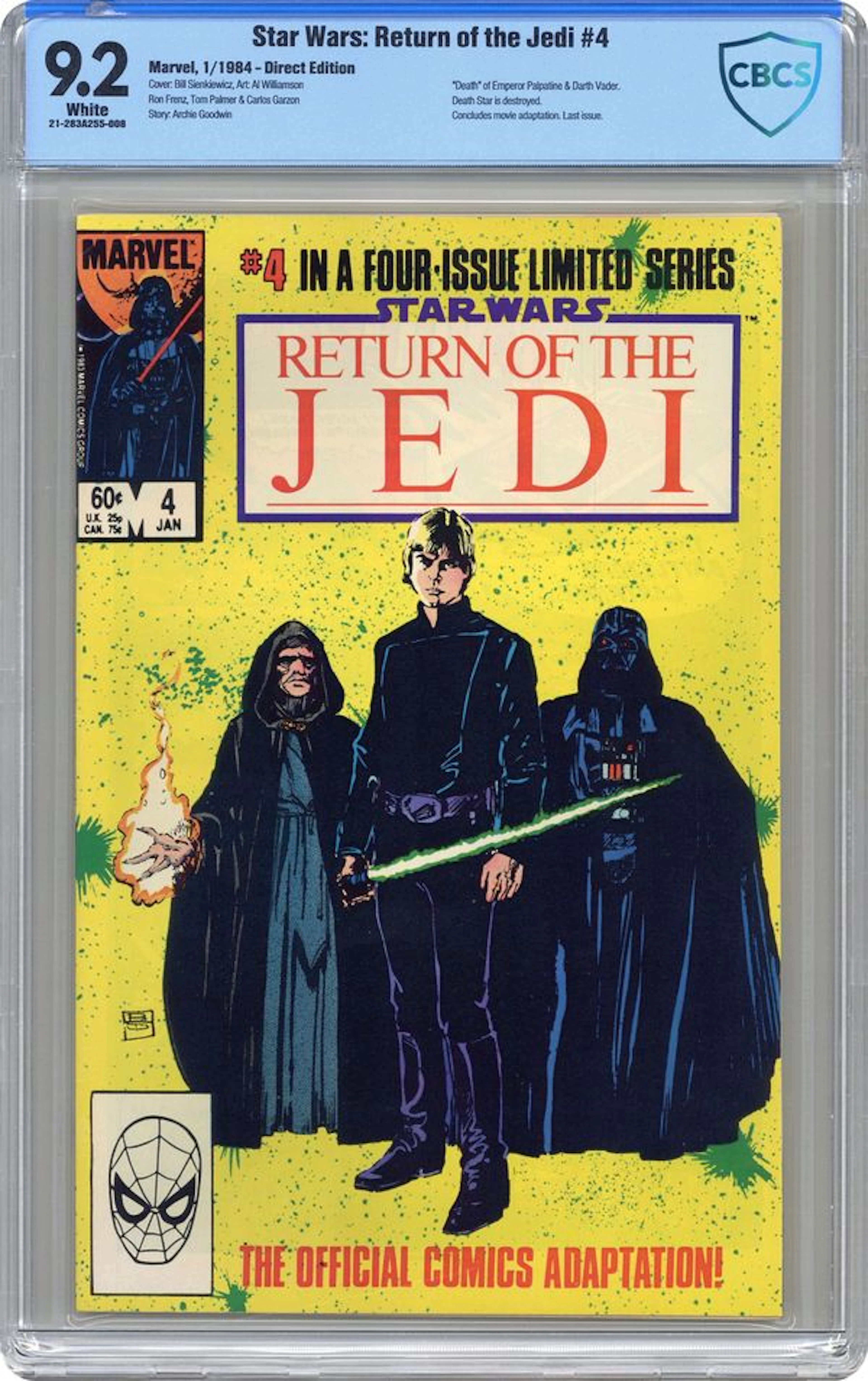 Star Wars Return of the Jedi (1983 Marvel) 4D CBCS 9.2