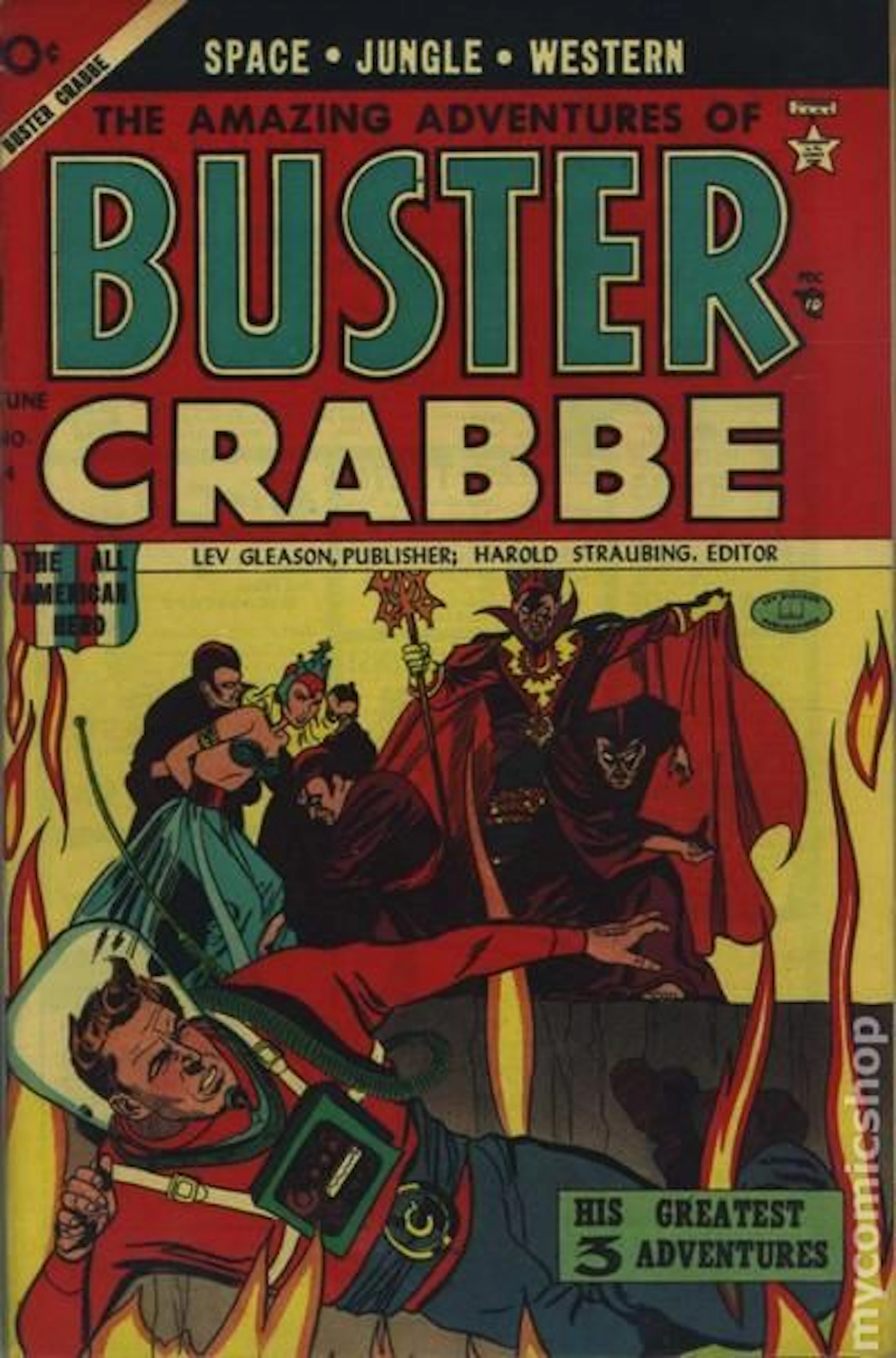 Buster Crabbe (1953 Lev Gleason) 4 Coverless