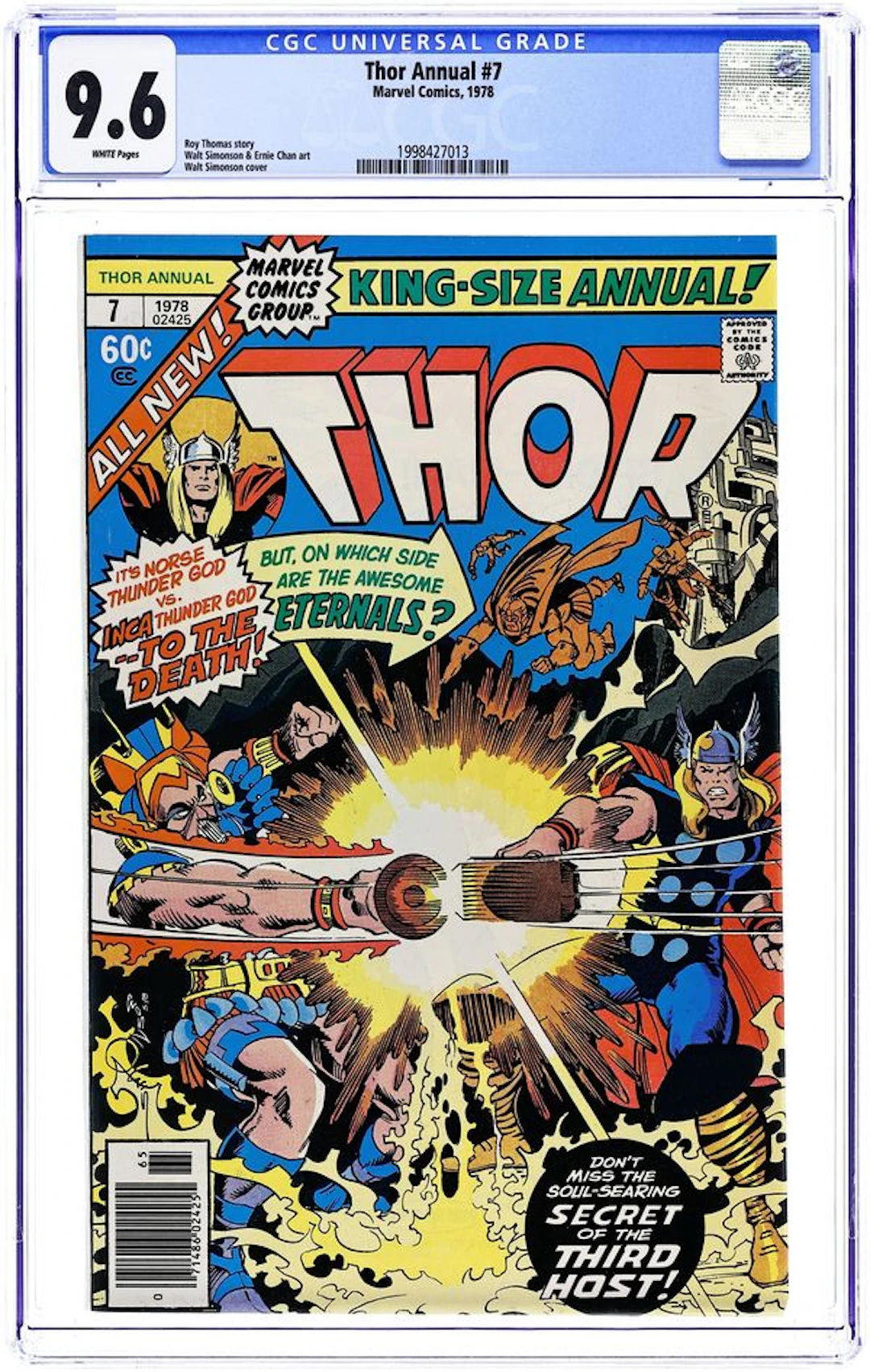 Thor (1962 Marvel 1st Series Journey Into Mystery) Annual 7 CGC 9.6
