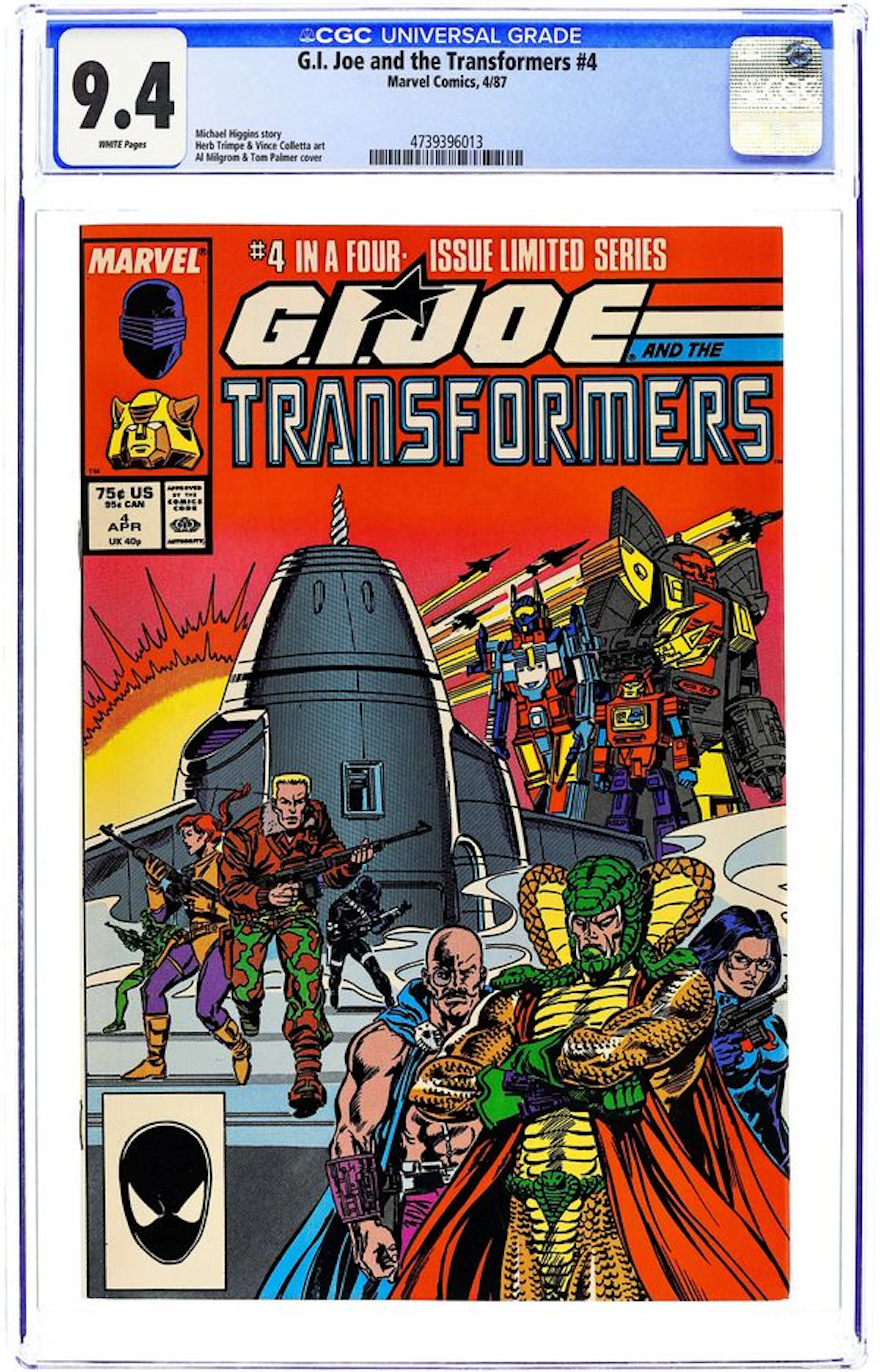 GI Joe and the Transformers (1987) 4 CGC 9.4