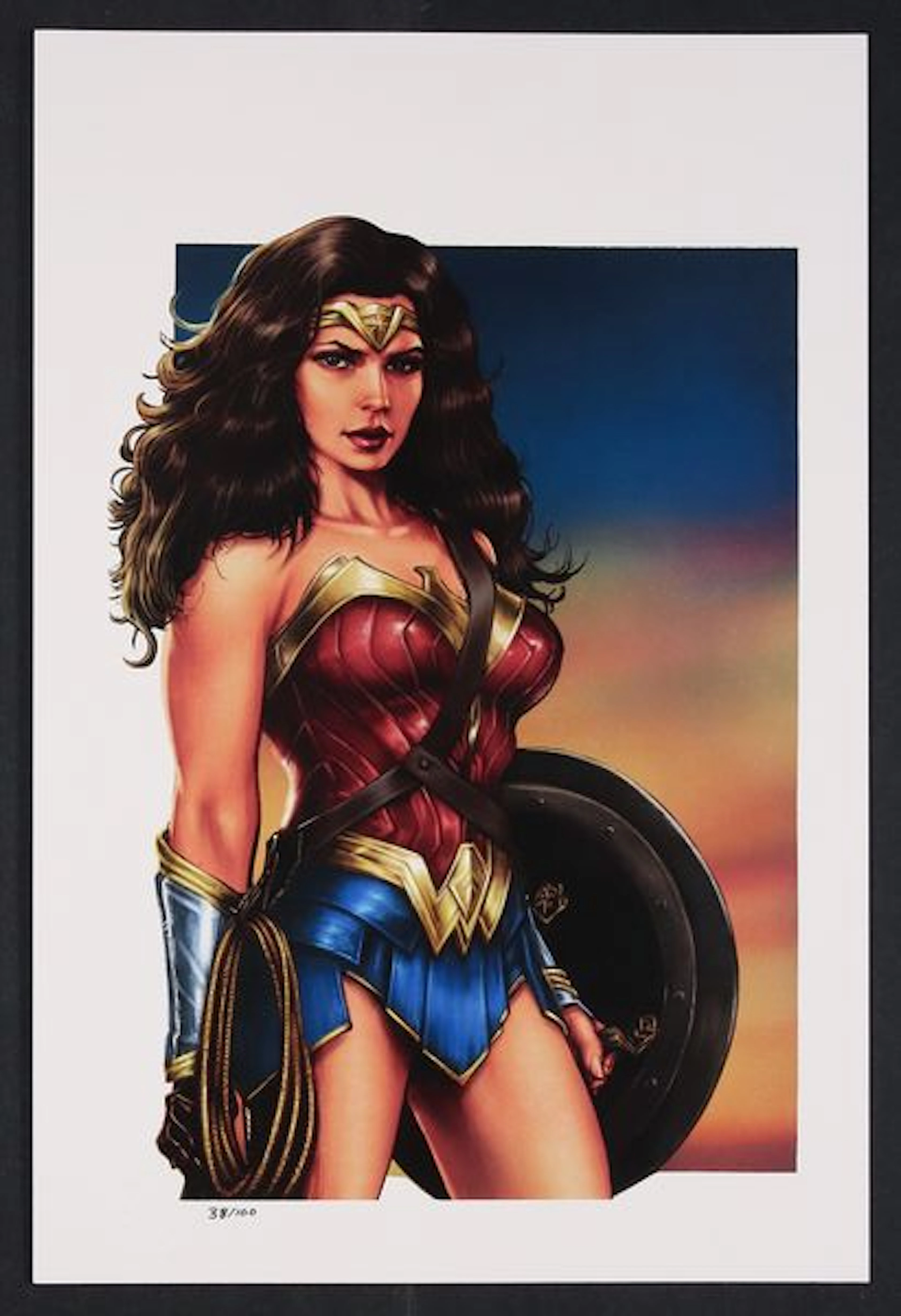 Wonder Woman Strong and True Print by John Hebert