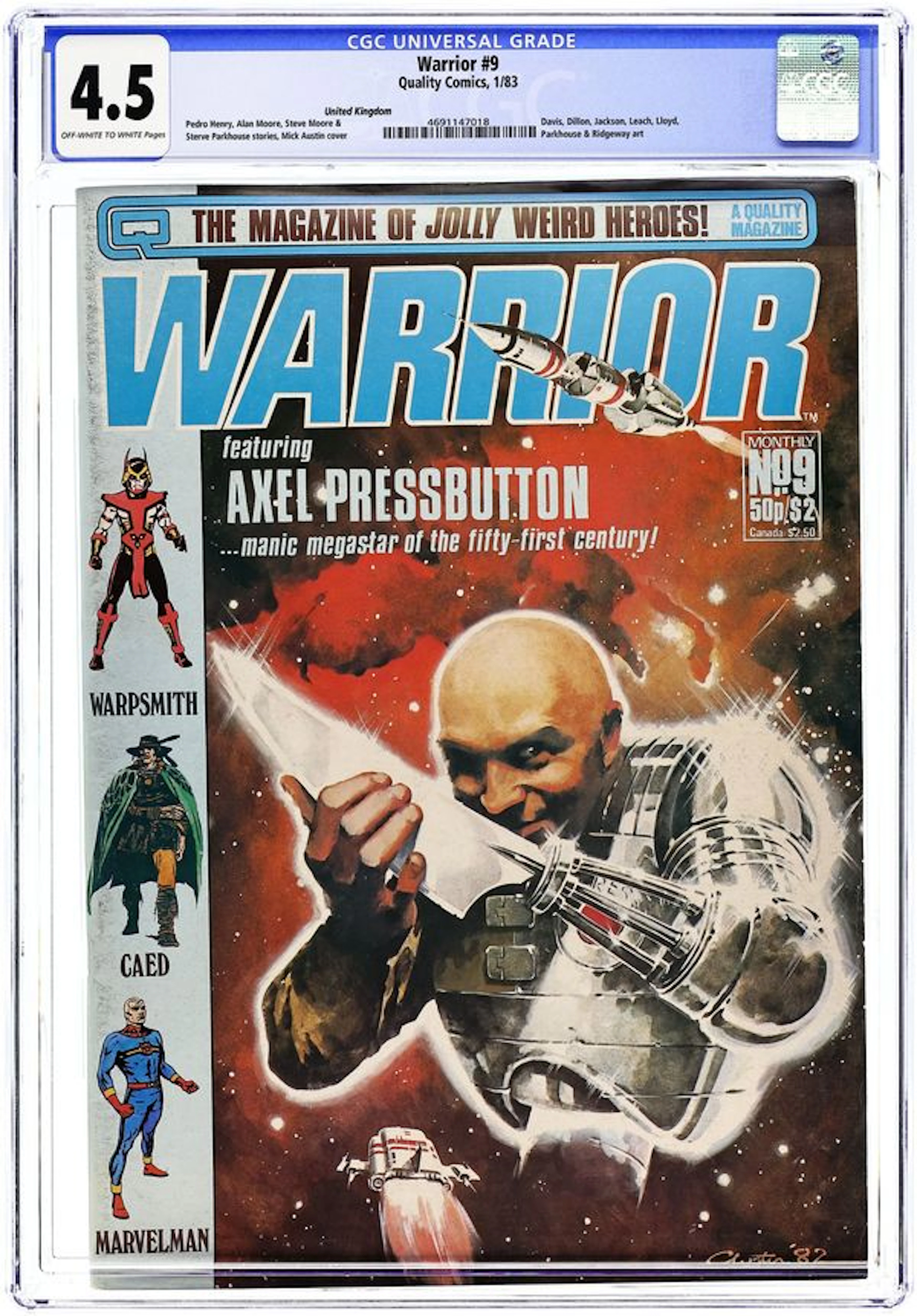 Warrior (UK 1982 Quality) 9 CGC 4.5