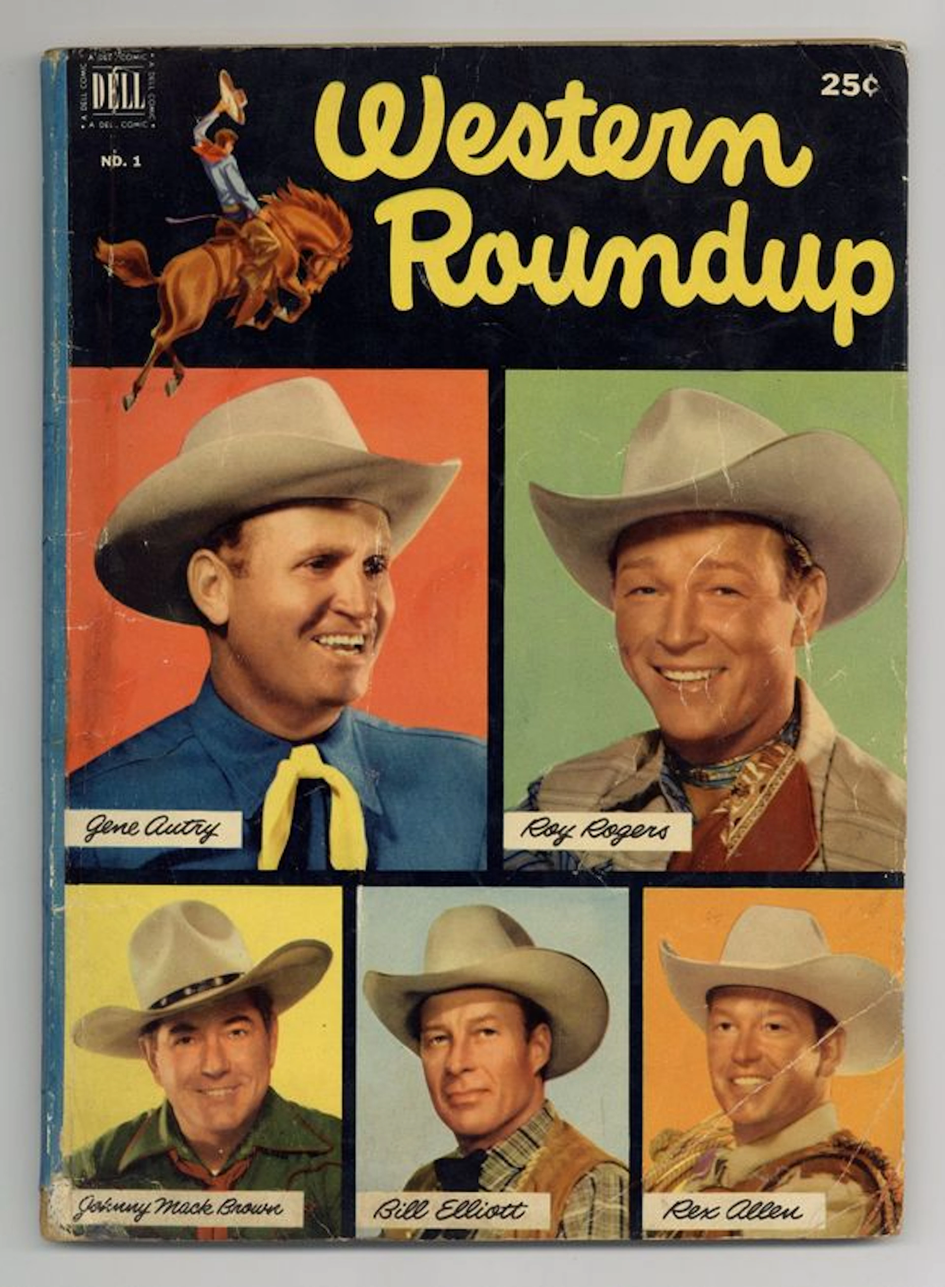 Dell Giant Western Roundup (1952-1959 Dell) 1 VG- 3.5 (R)