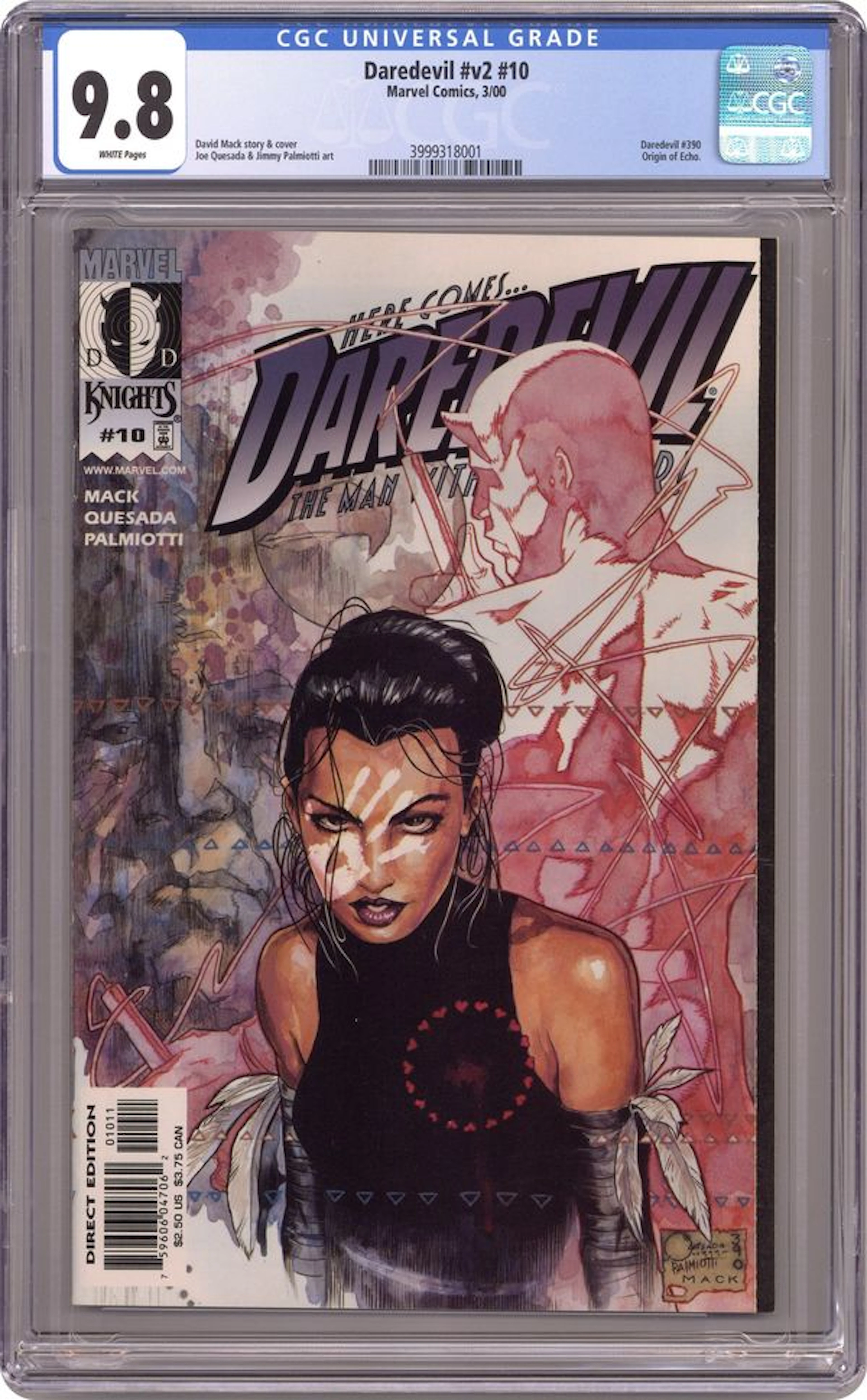 Daredevil (1998 2nd Series) 10 CGC 9.8