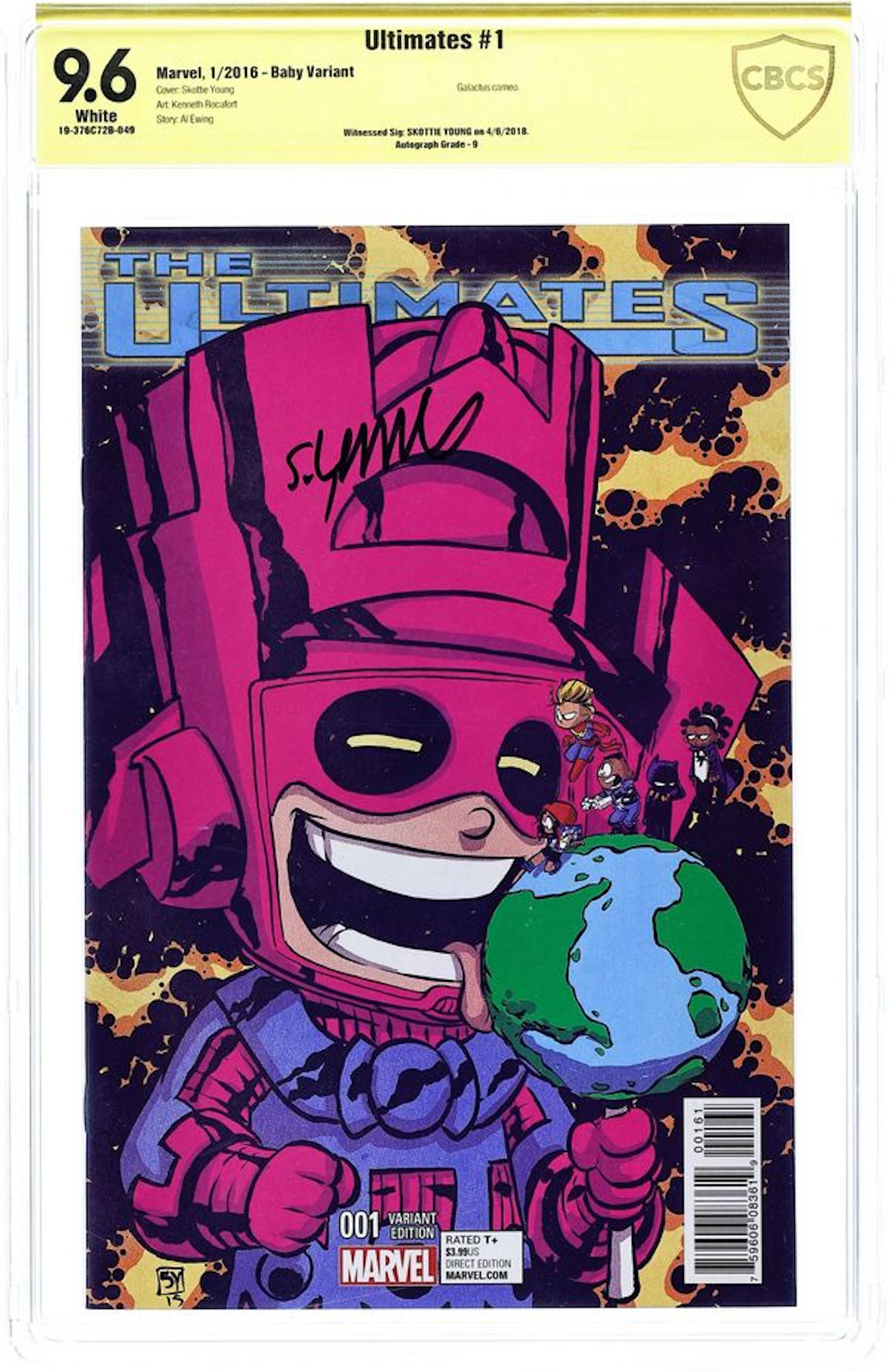 Ultimates (2015 Marvel) 1E CBCS 9.6 Witnessed Sig Young