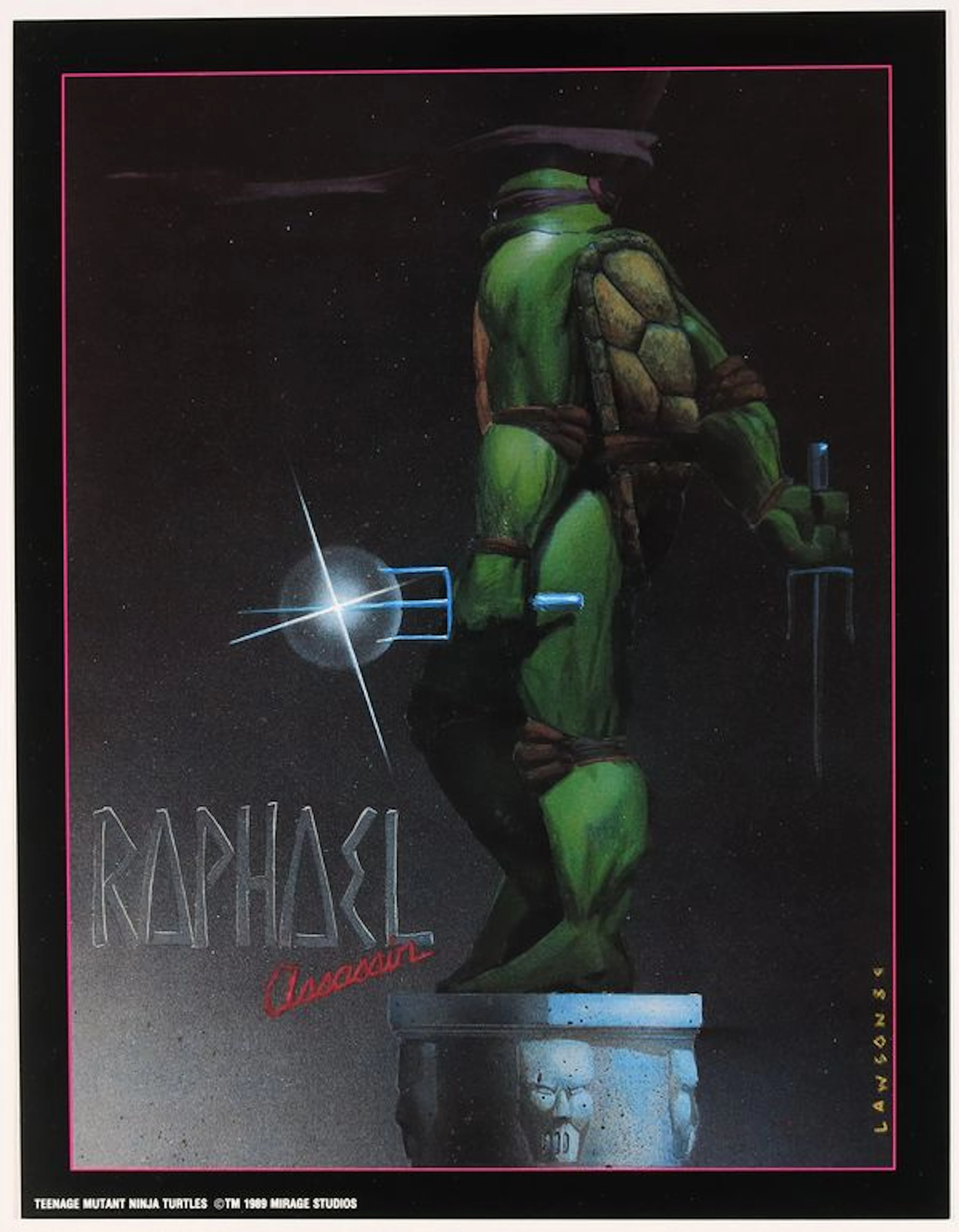Raphael (Teenage Mutant Ninja Turtles) Print by Jim Lawson