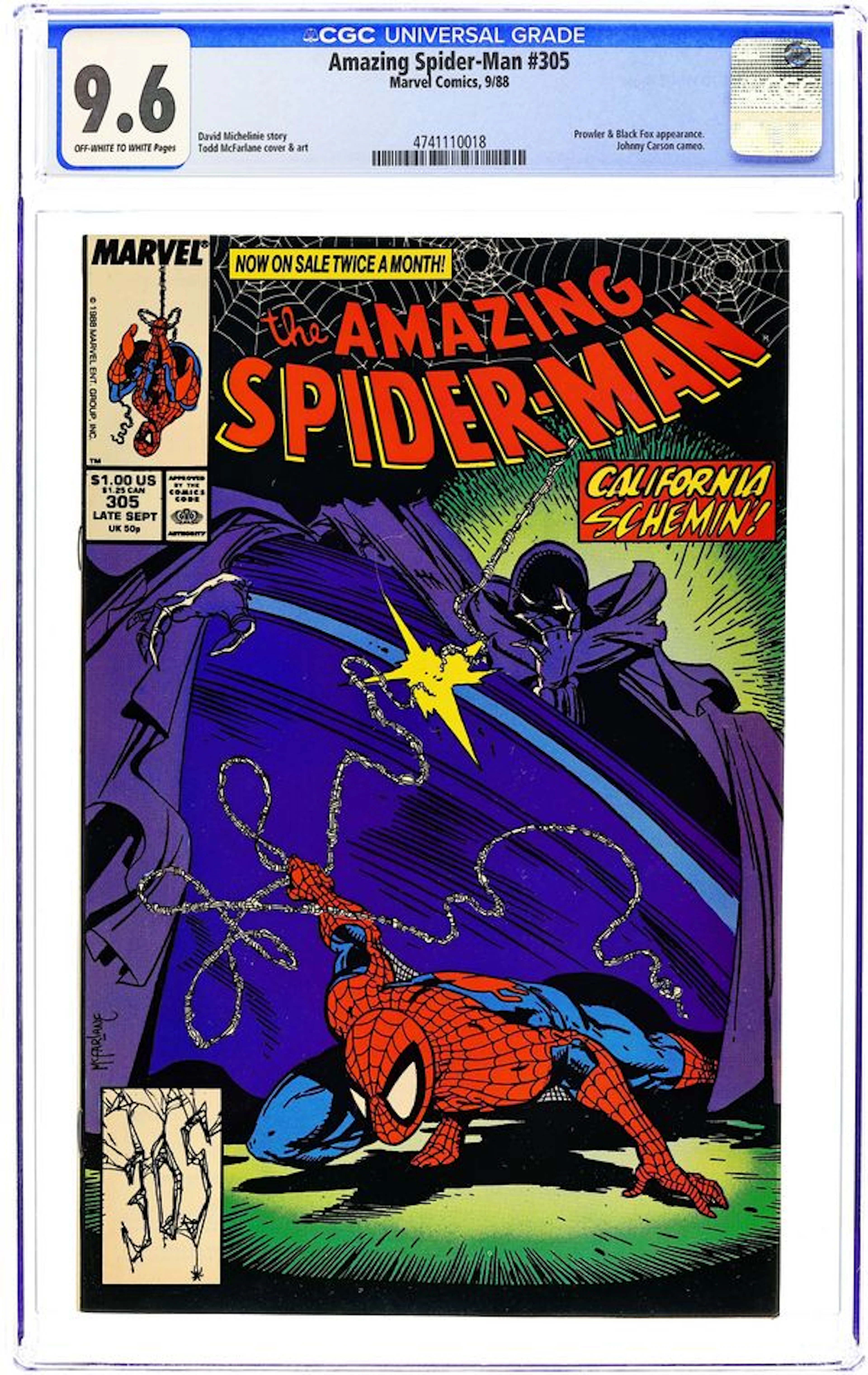 Amazing Spider-Man (1963 1st Series) 305 CGC 9.6